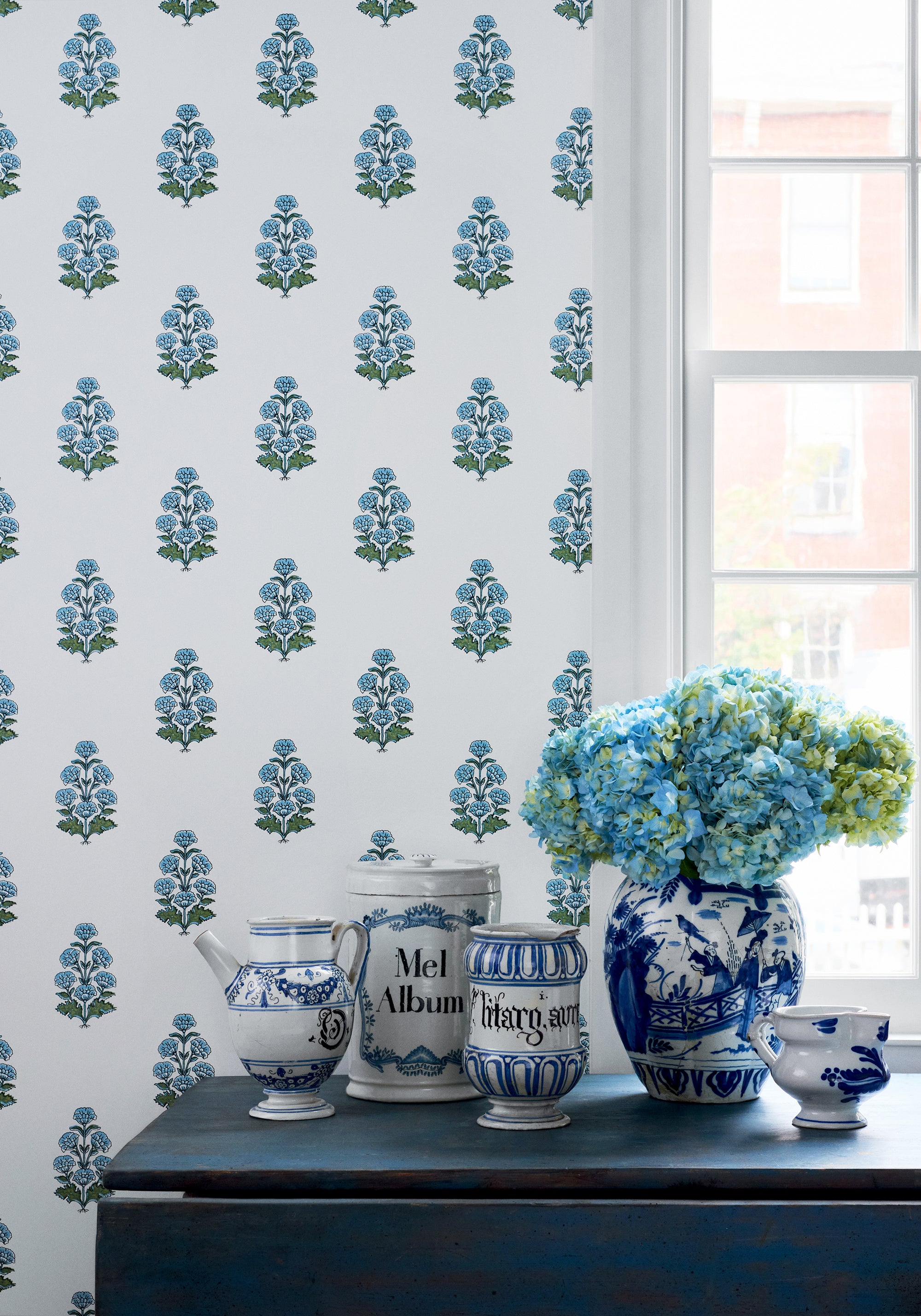 Thibaut Boxwood Audrey Behang T10521 - sfeerbeeld