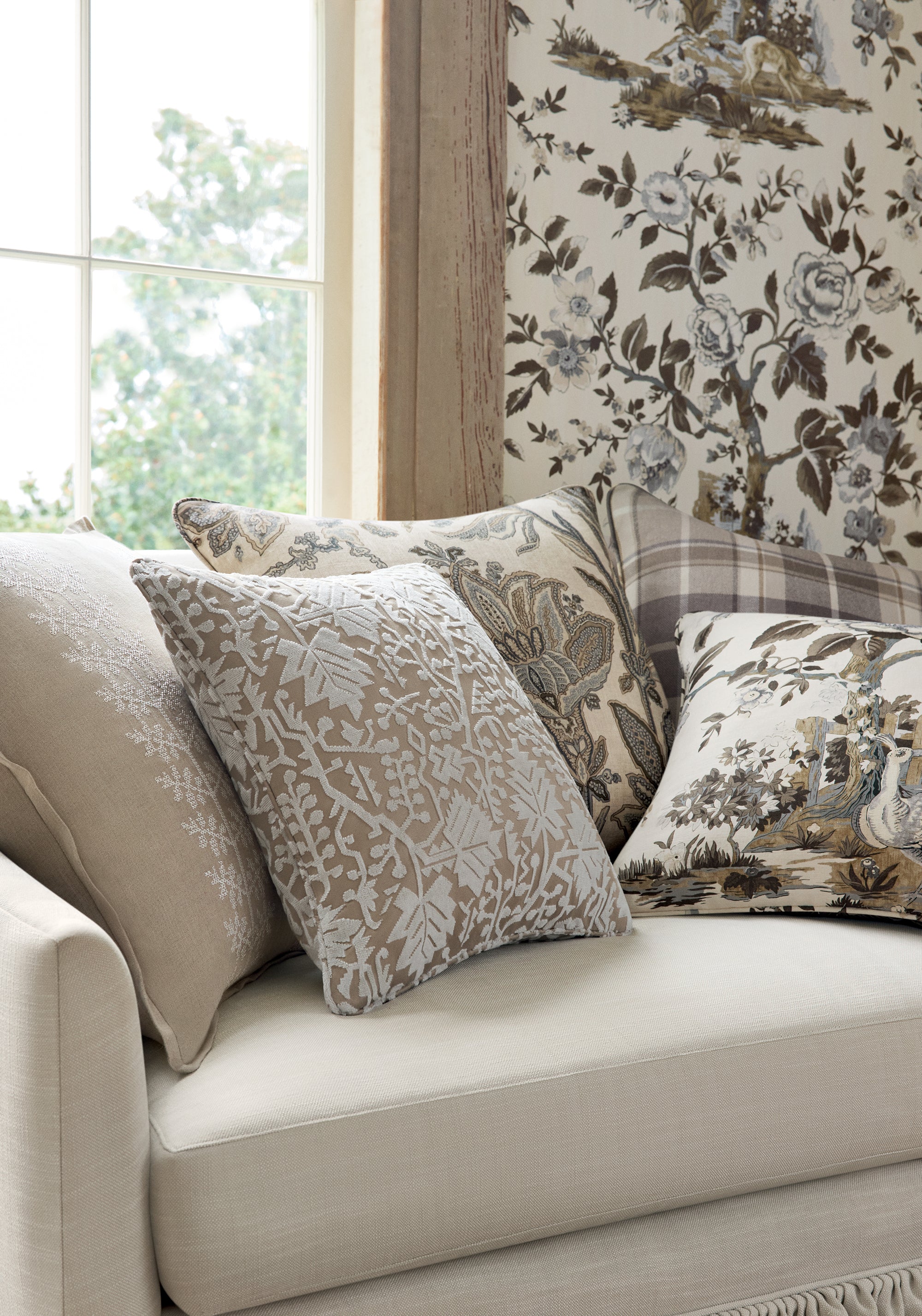 Thibaut Boxwood Forest Lodge Behang TWW10540 - sfeerbeeld