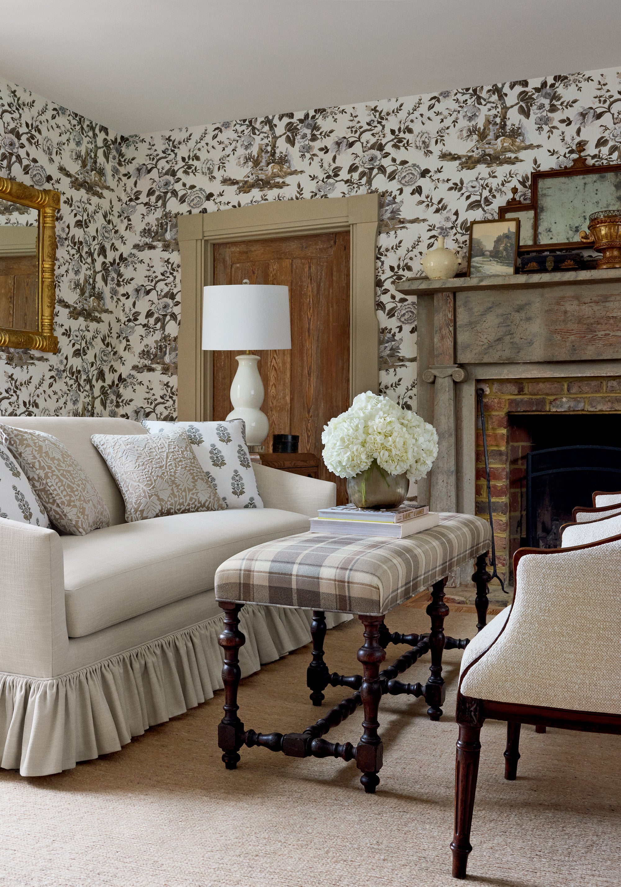 Thibaut Boxwood Forest Lodge Behang TWW10540 - sfeerbeeld