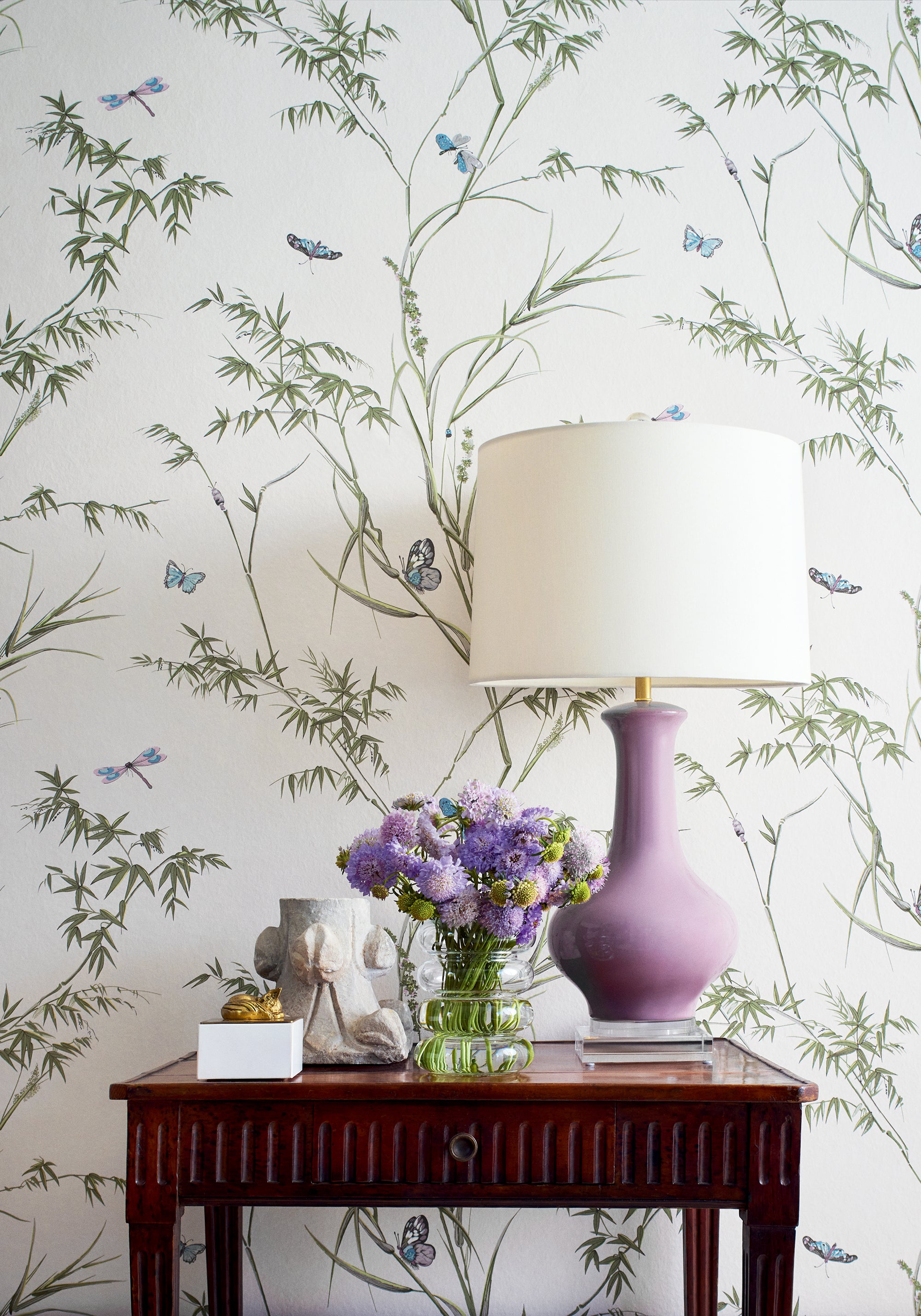 Thibaut Boxwood Virginia Behang T10526 - sfeerbeeld