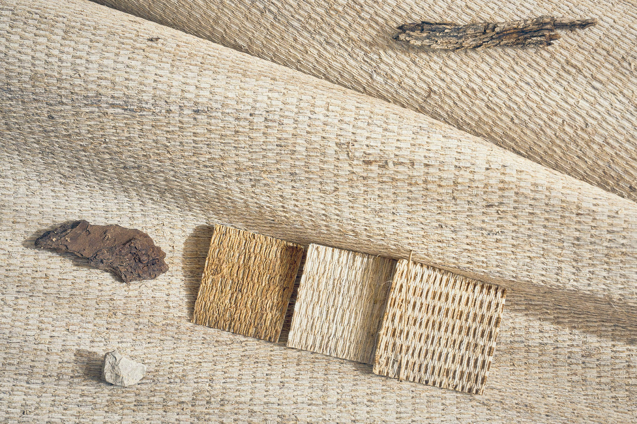 CMO Paris Chanvre Texturé Behang WLI 08 - Texture Tabac