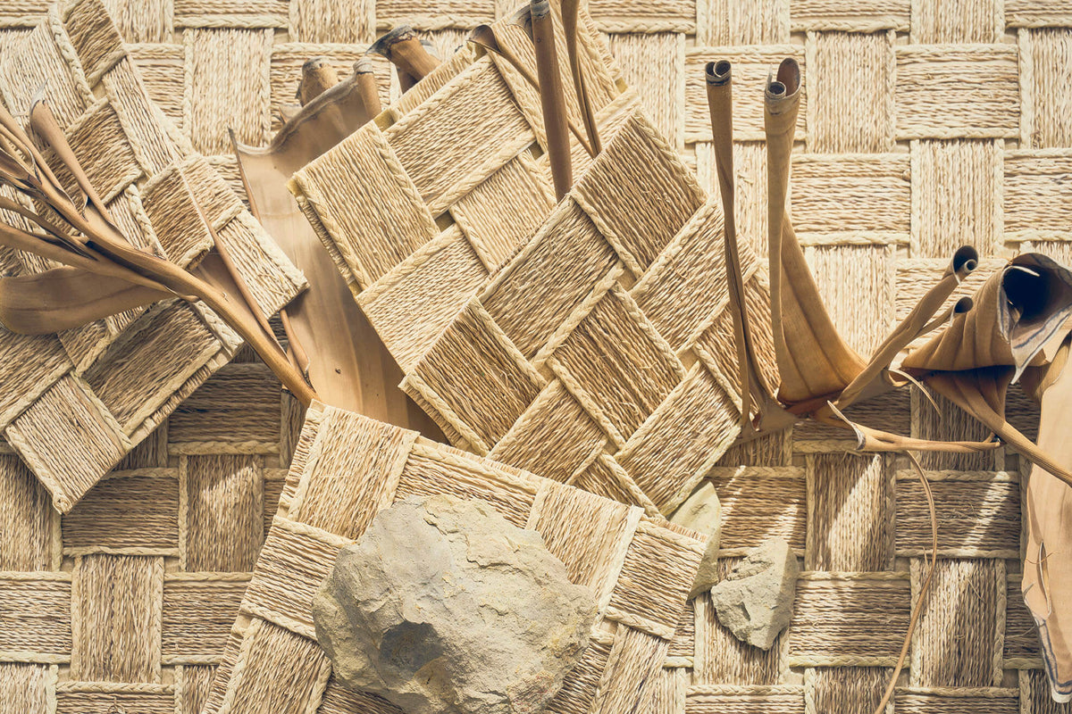 CMO Paris Damier Behang WAB 12 - Naturel