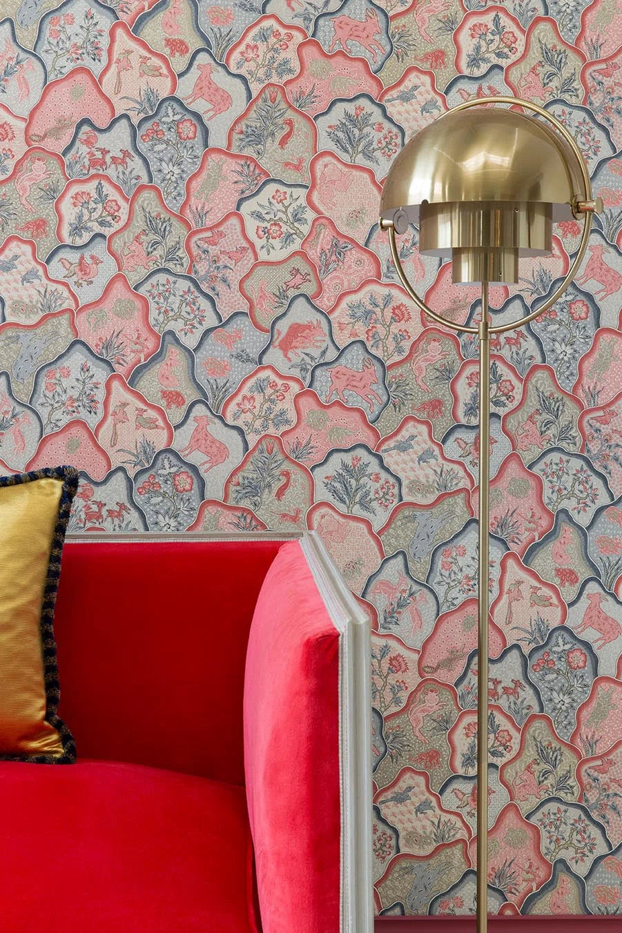 Braquenié Toile des Indes Behang BP336002 - LAB COLOUR THE WORLD