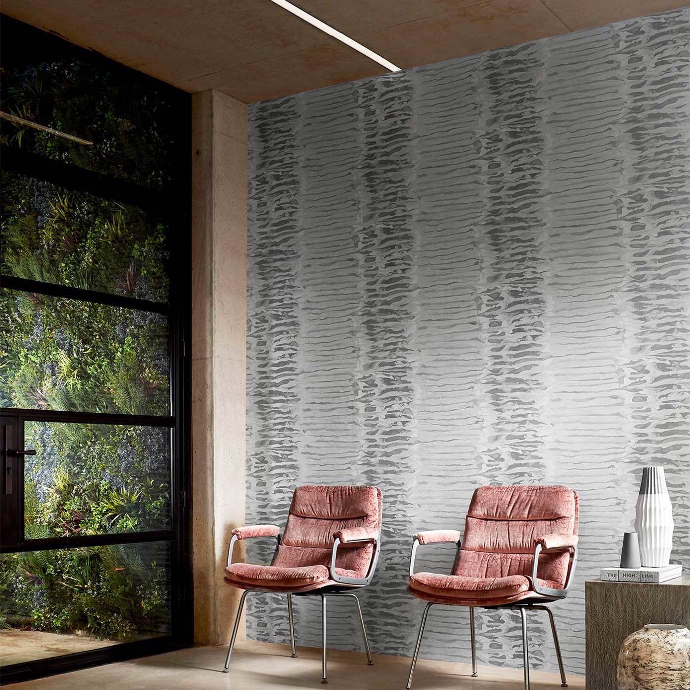 Harlequin Ripple Stripe Wide Width Behang 112578 — LAB COLOUR THE WORLD
