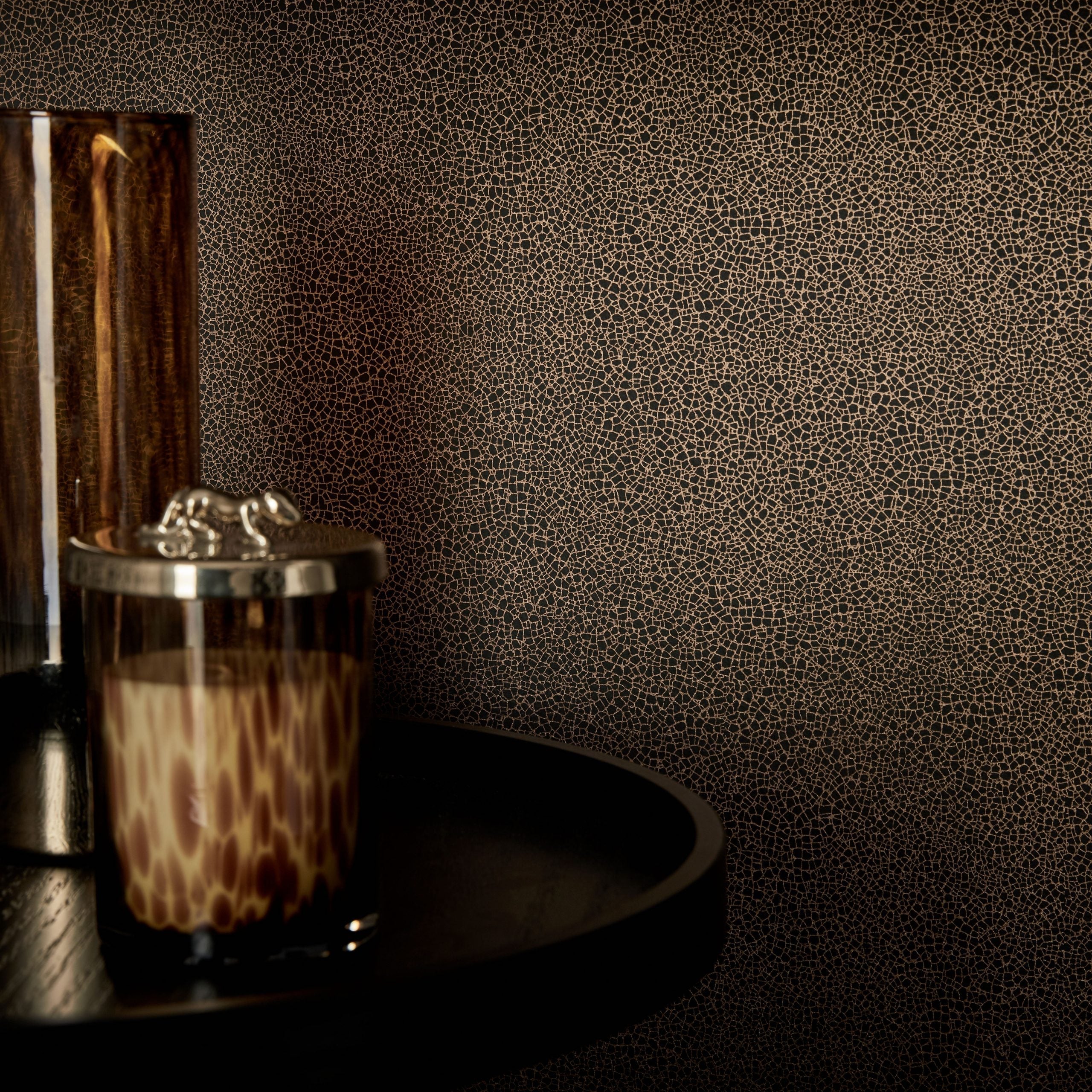 1838 Wallcoverings Emile Behang 1907-141-06 - Jet Black