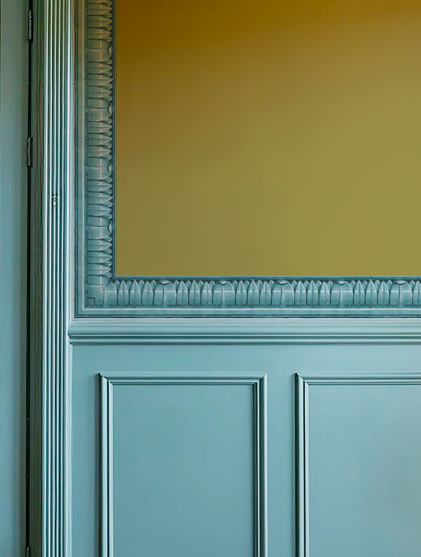 Antoinette Poisson Bordure palmee Fries 108B