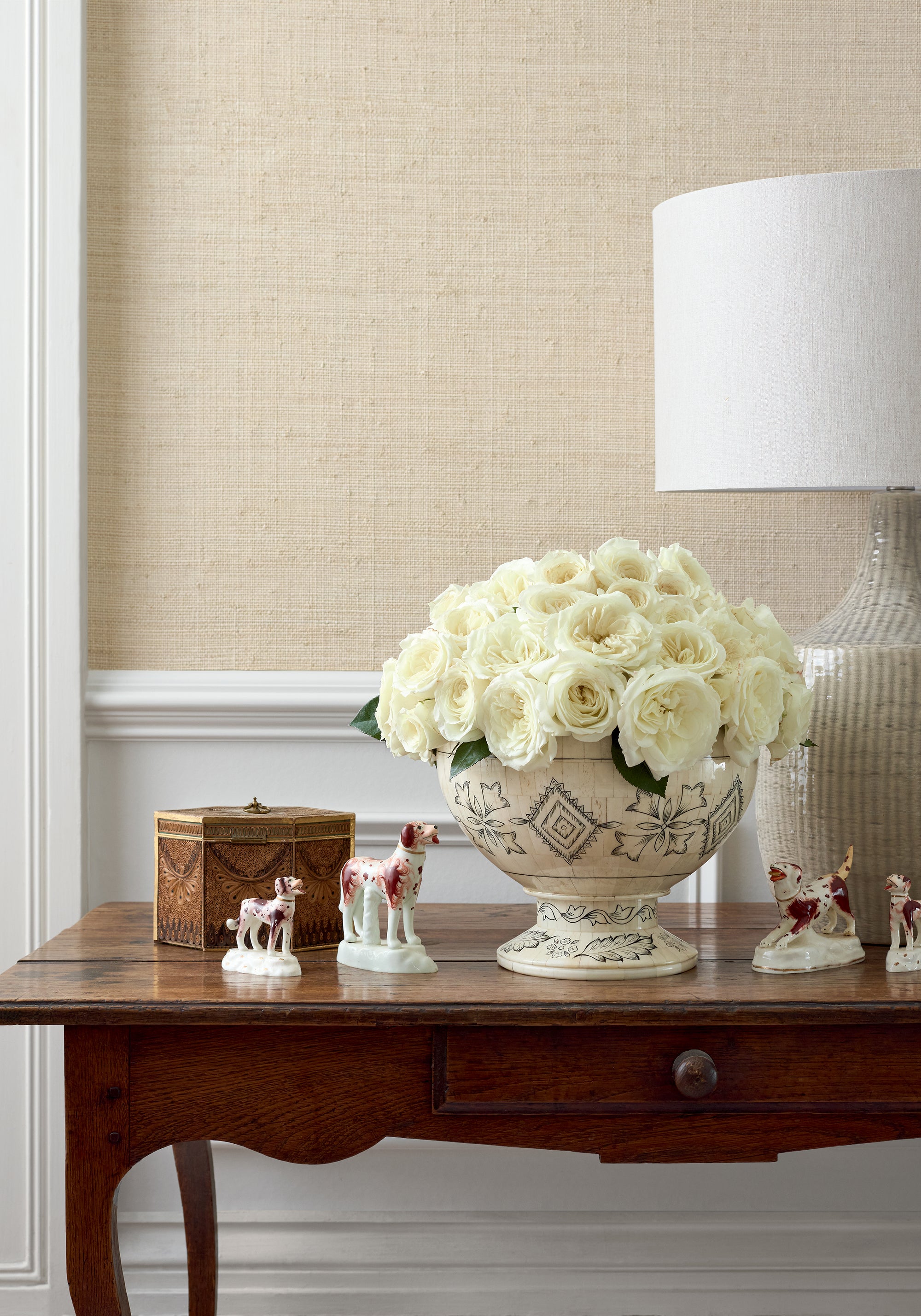 Thibaut Grasscloth Resource 6 Bethany Raffia Behang T19602 - sfeerbeeld
