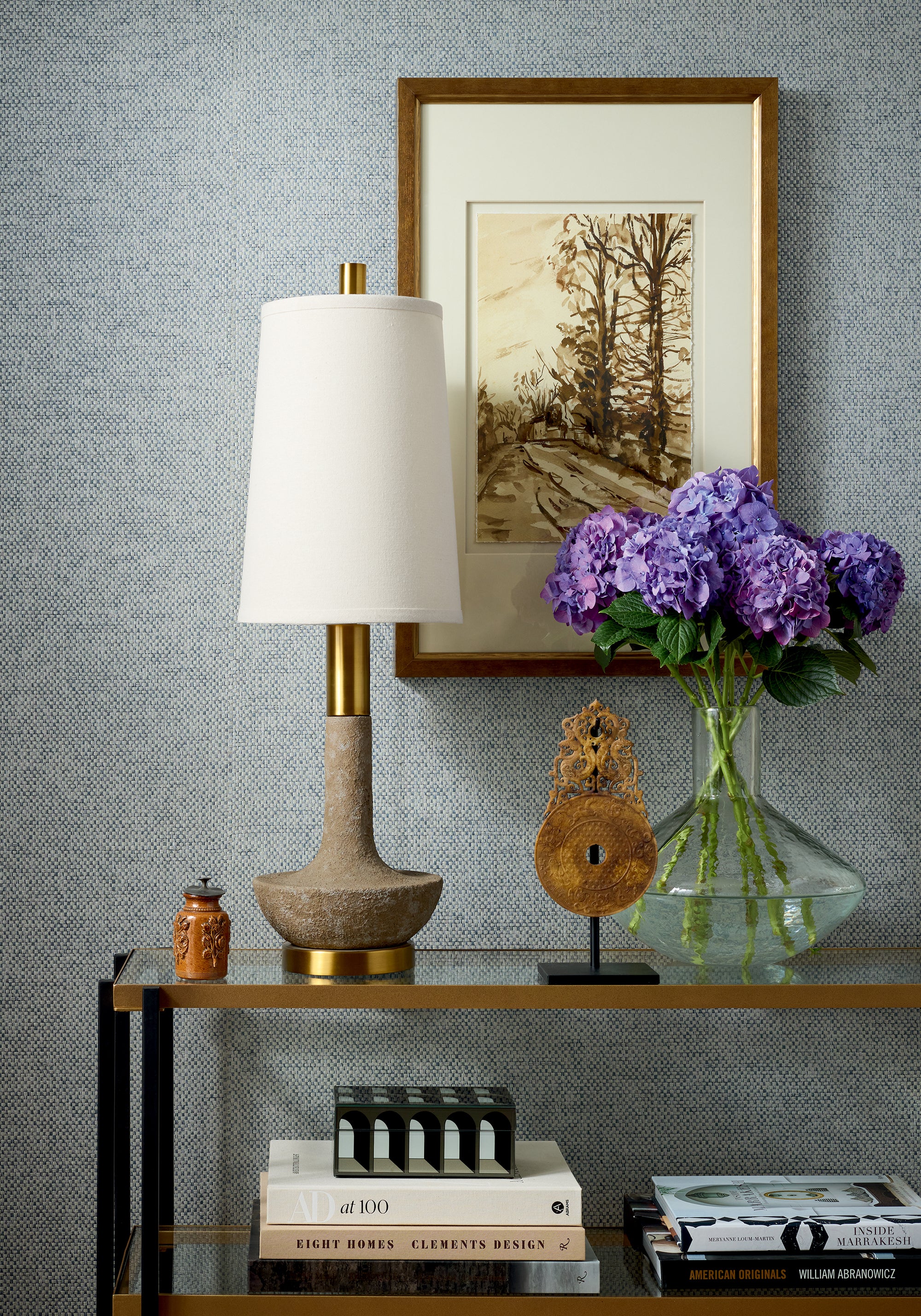 Thibaut Grasscloth Resource 6 Clarkson Weave Behang T19679 - sfeerbeeld