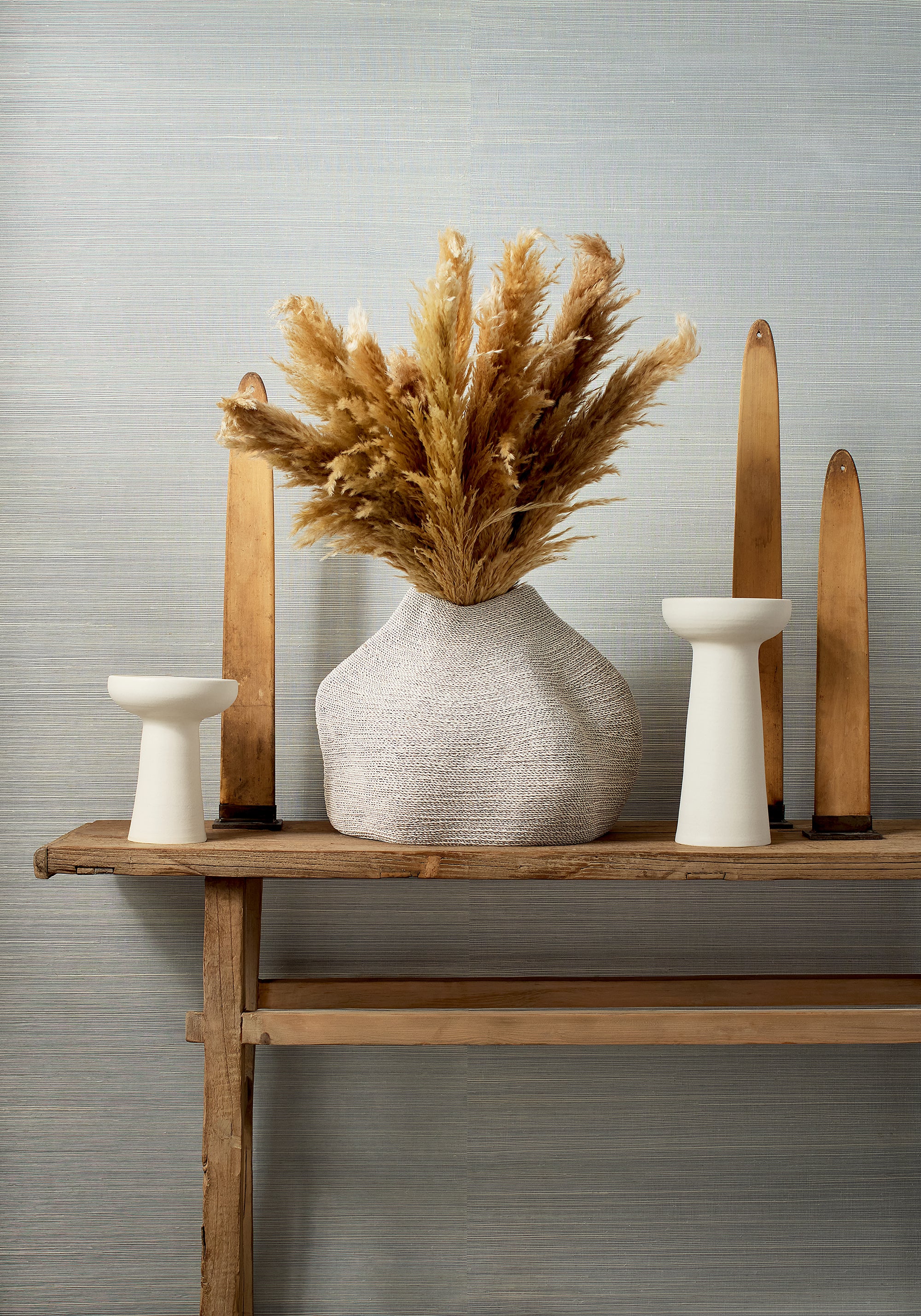 Thibaut Grasscloth Resource 6 Heather Sisal Behang T19639 - sfeerbeeld