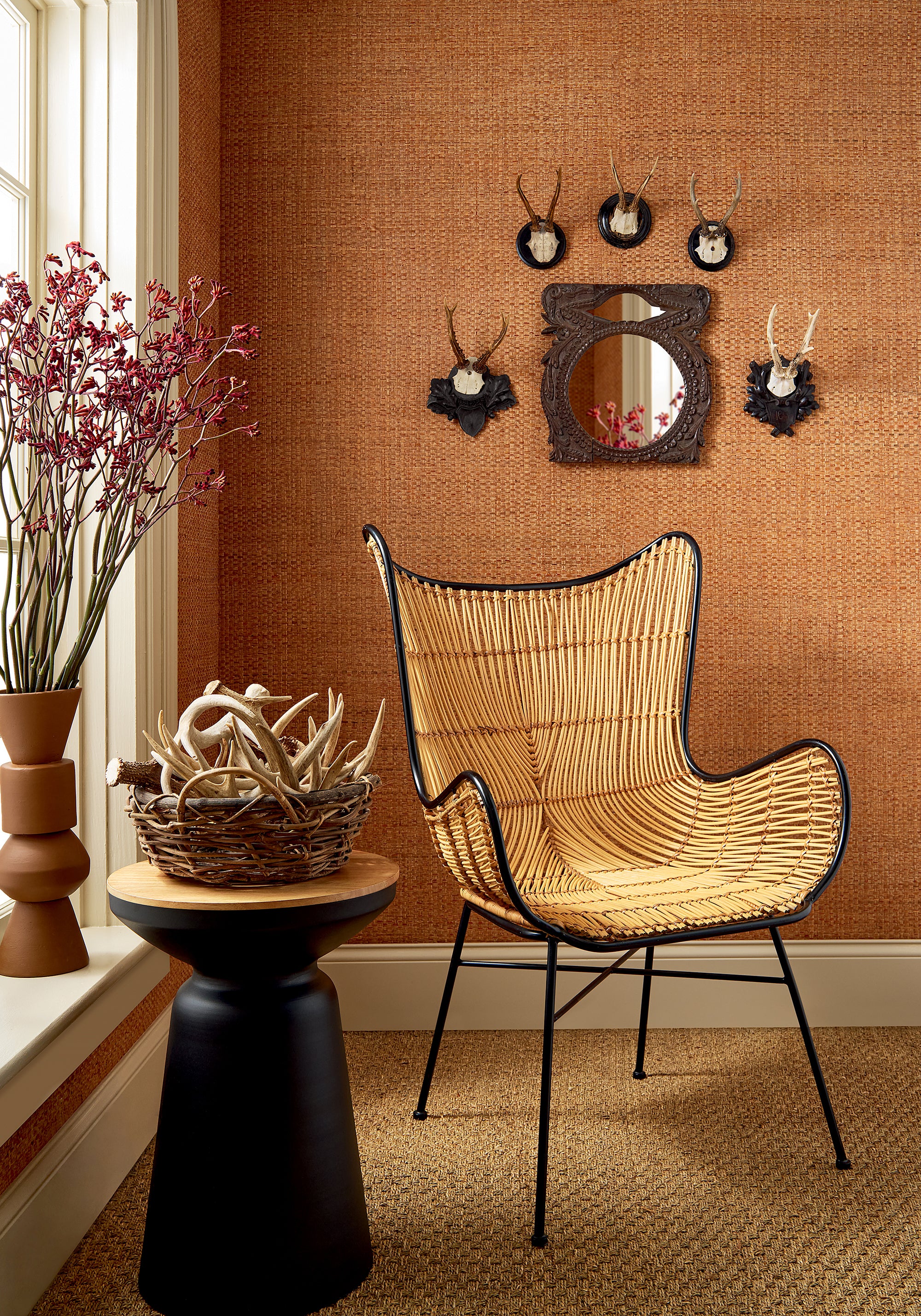 Thibaut Grasscloth Resource 6 Lauderdale Behang T19606 - sfeerbeeld