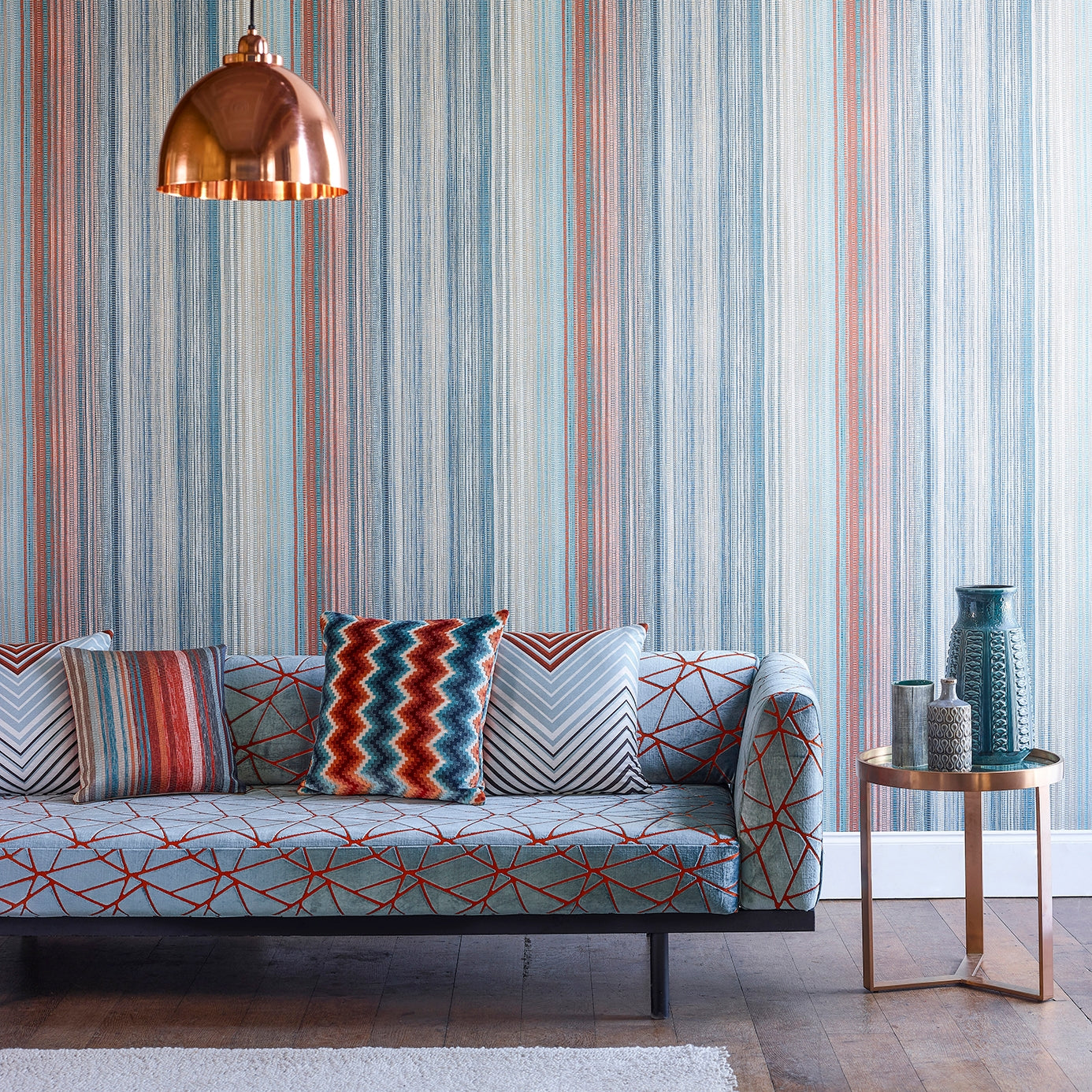 Harlequin Spectro Stripe Wide Width Behang 111964 — LAB COLOUR THE WORLD