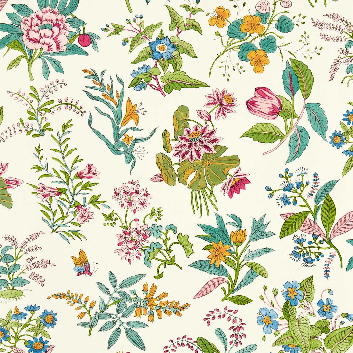 Harlequin Woodland Floral Wide Width Behang 113057 — LAB COLOUR THE WORLD