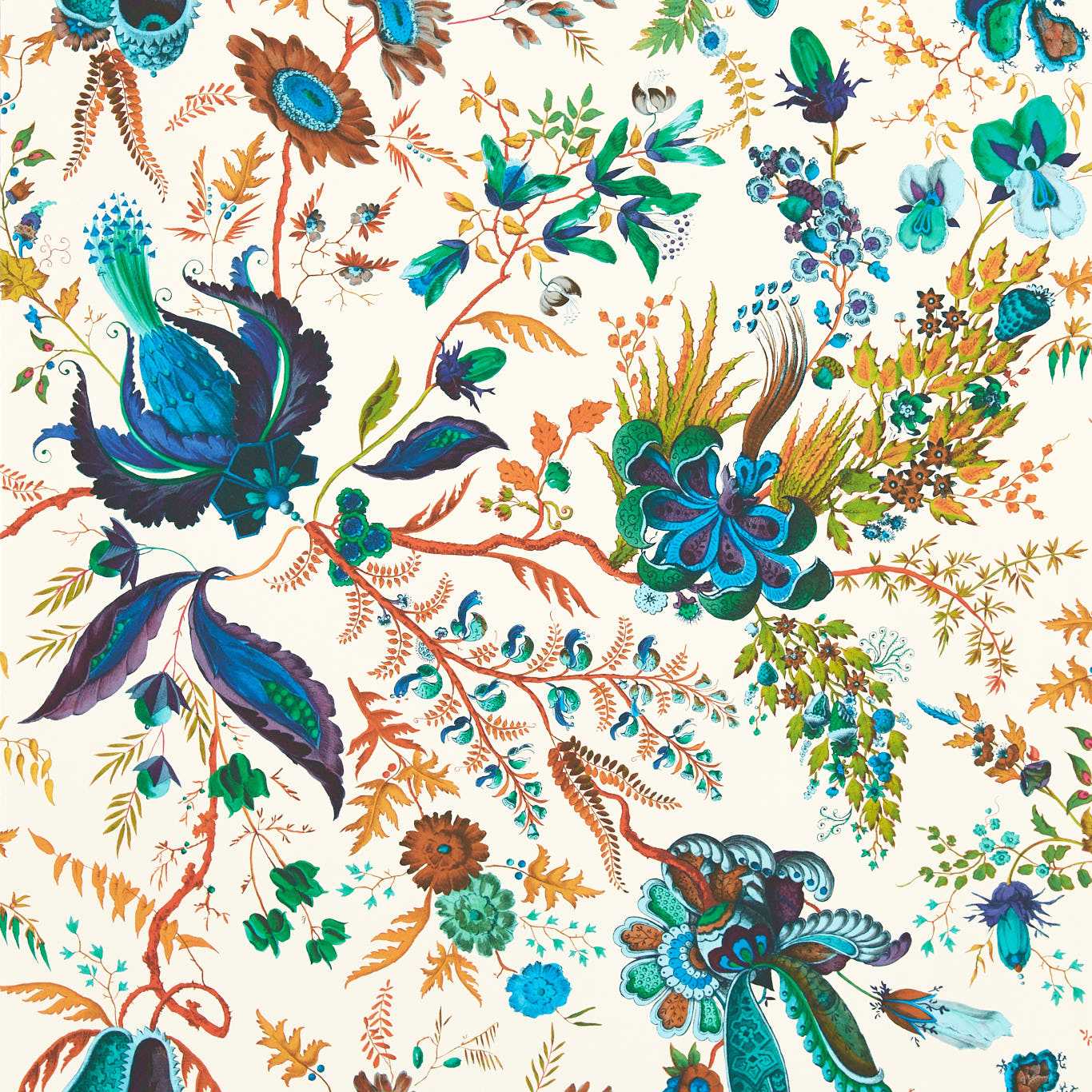 Harlequin Wonderland Floral Wide Width Behang 113067 — LAB COLOUR THE WORLD