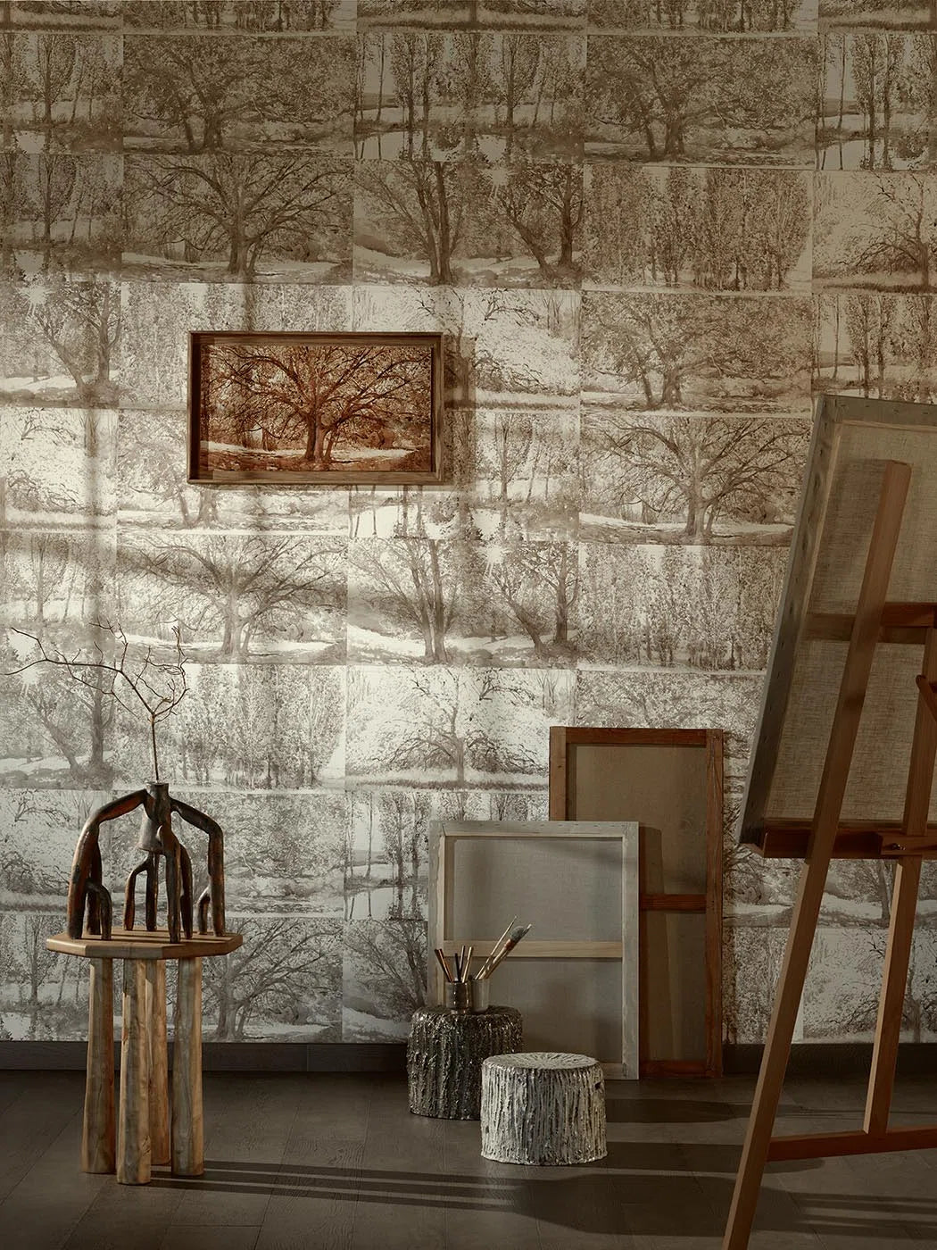 Pierre Frey Arbres et sous bois Behang FP235001 - LAB COLOUR THE WORLD