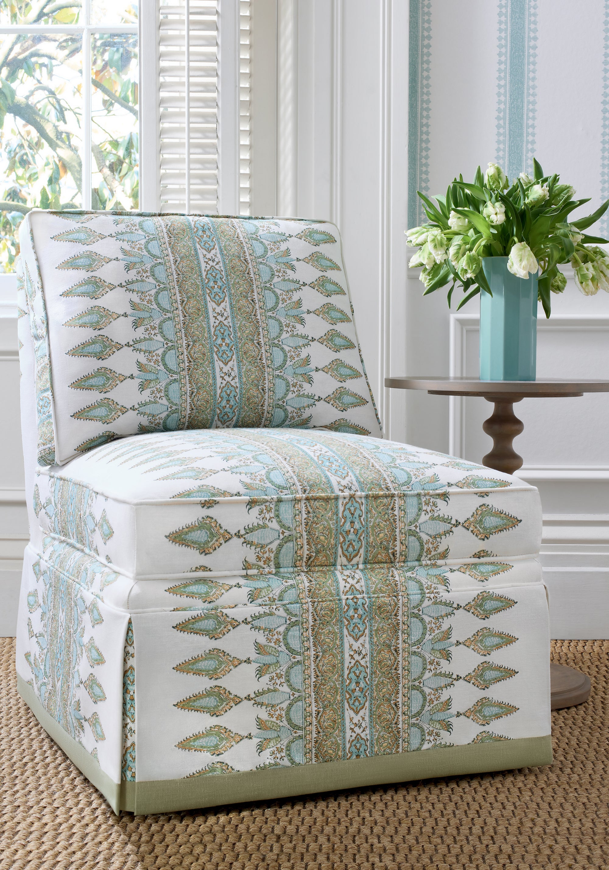 Thibaut Indienne Cambridge Stripe Behang T36465 - sfeerbeeld
