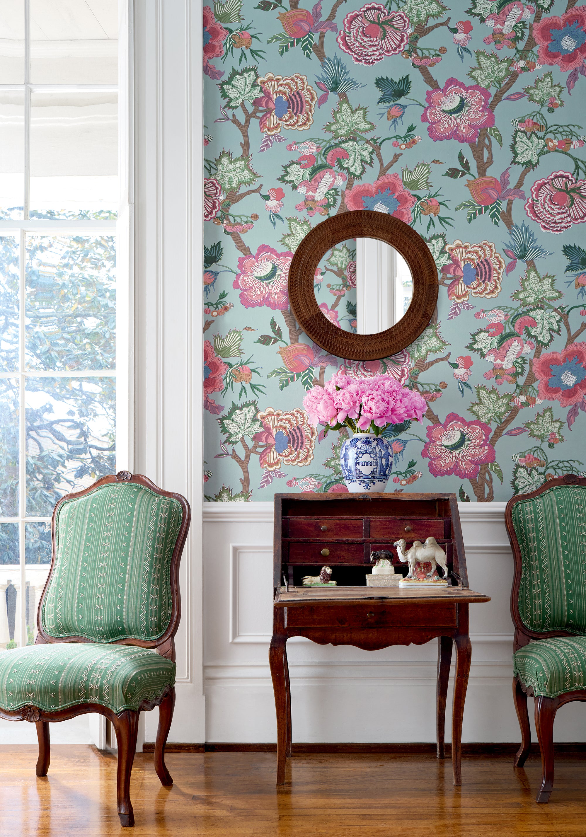 Thibaut Indienne Indienne Jacobean Behang T36415 - sfeerbeeld
