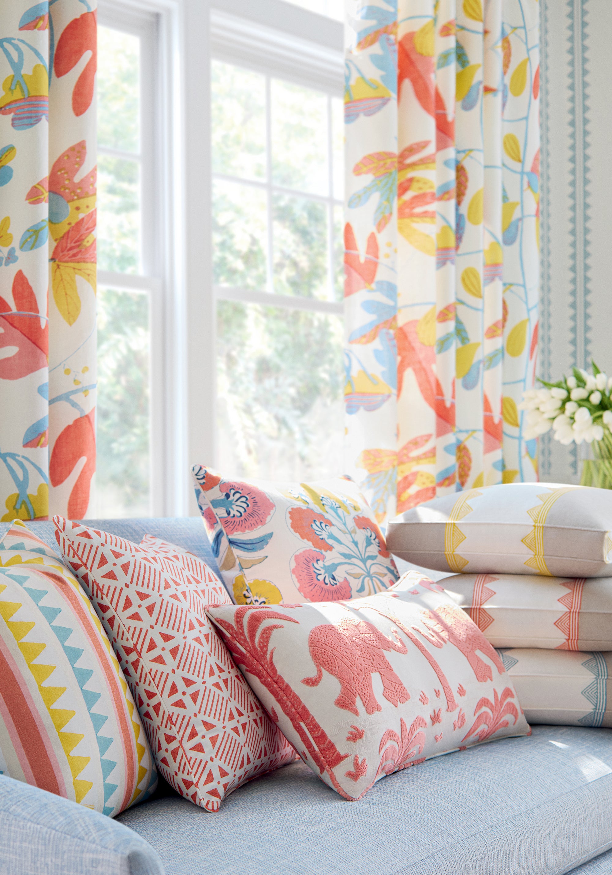 Thibaut Kismet Agave Stripe Behang T16228 - sfeerbeeld