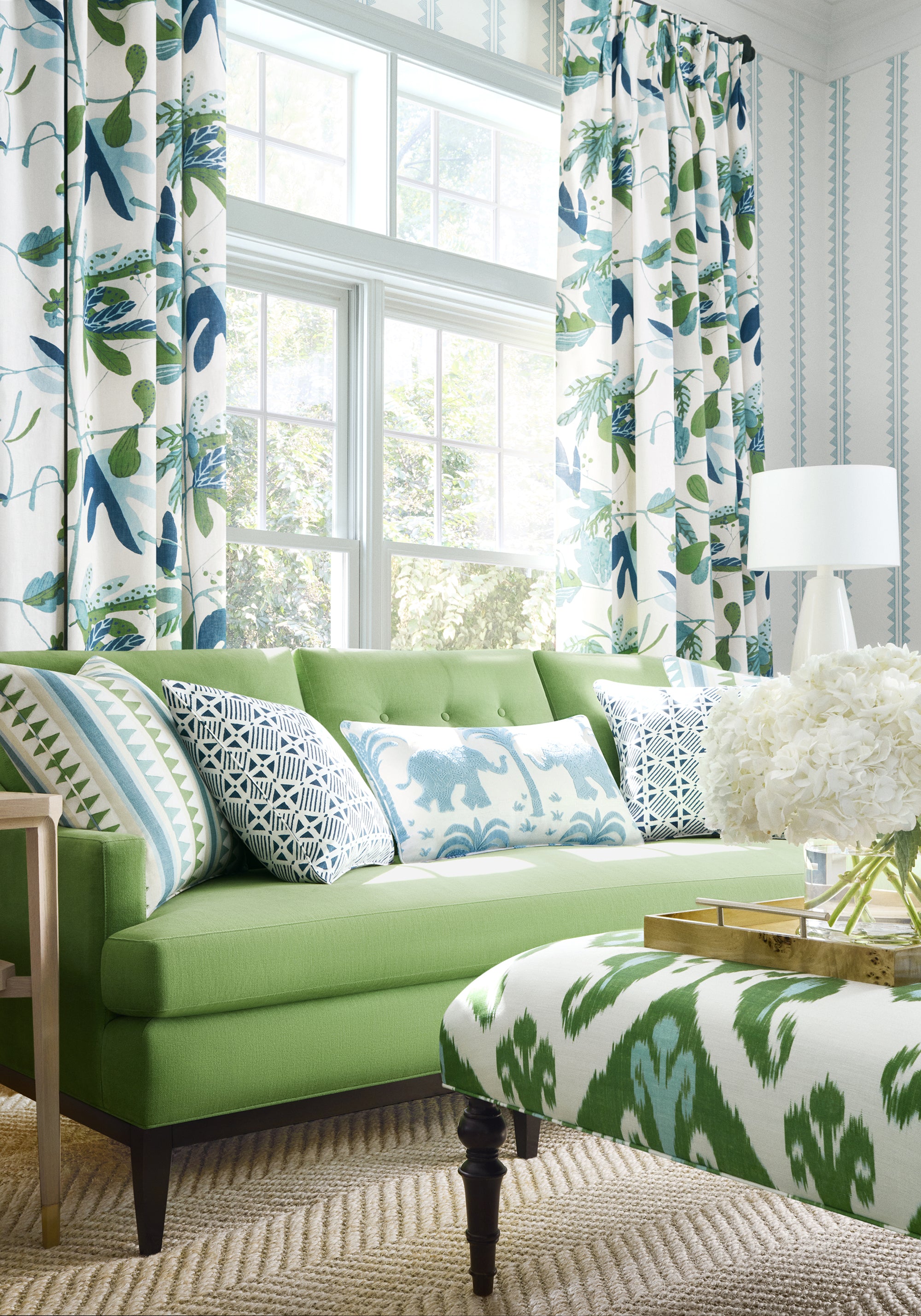Thibaut Kismet Agave Stripe Behang T16228 - sfeerbeeld