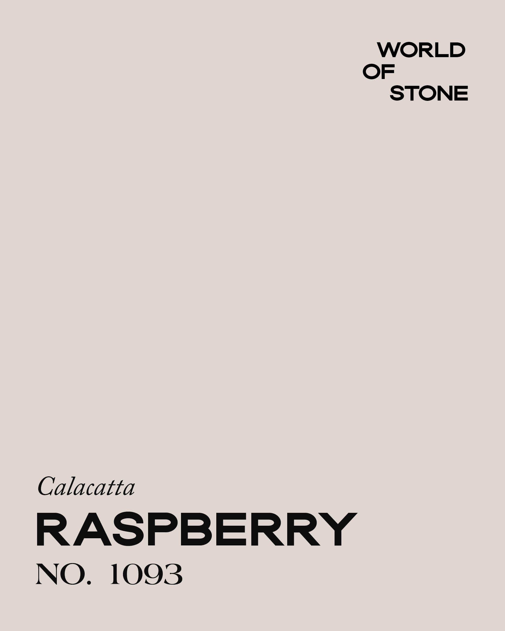 CALACATTA RASPBERRY NO. 1093