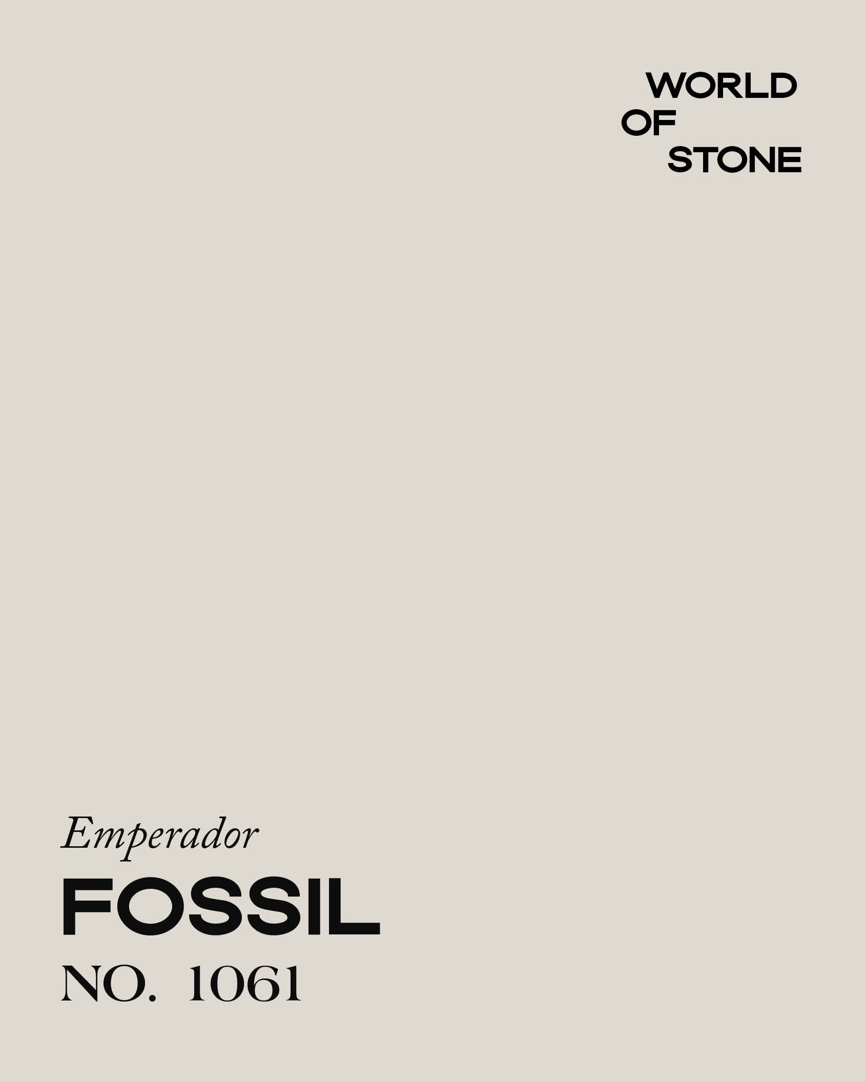 EMPERADOR FOSSIL NO. 1061