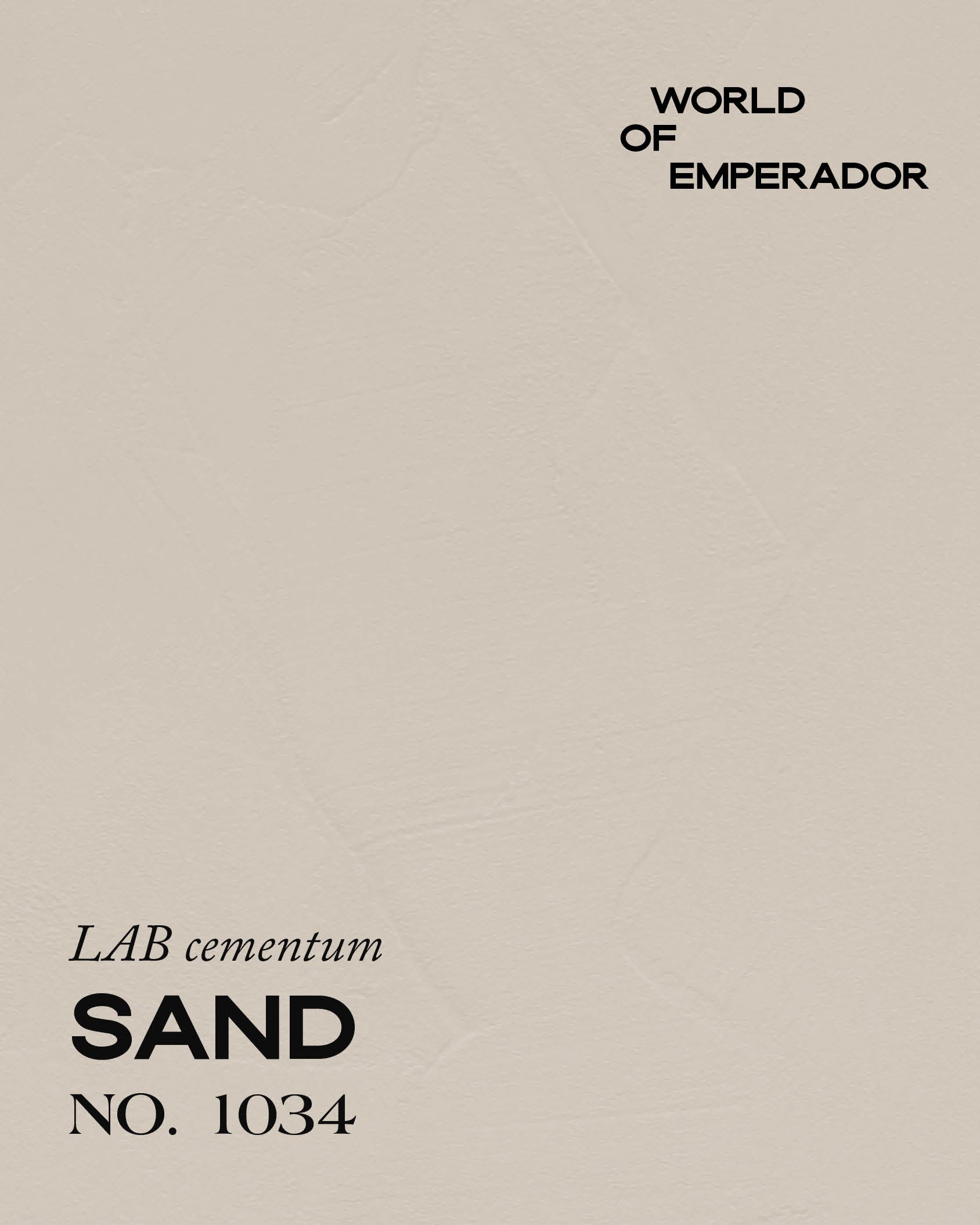 EMPERADOR SAND NO. 1034