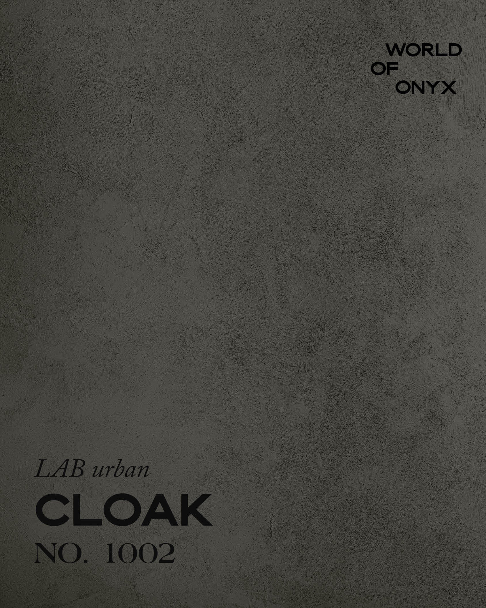 ONYX CLOAK NO. 1002