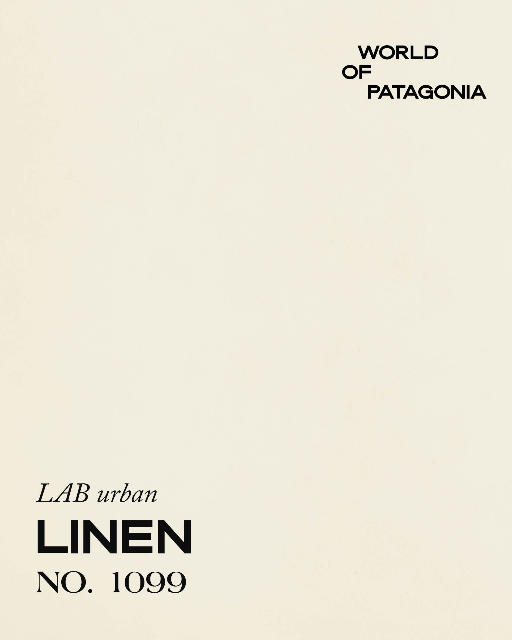 PATAGONIA LINEN NO. 1099