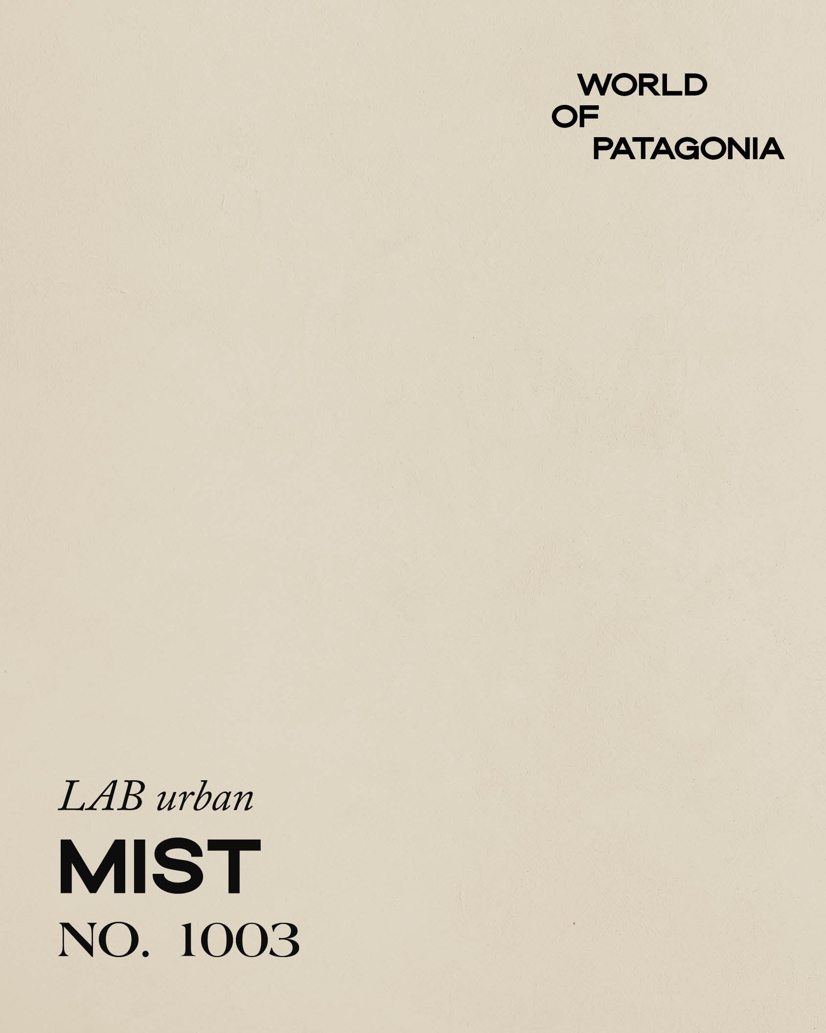 PATAGONIA MIST NO. 1003
