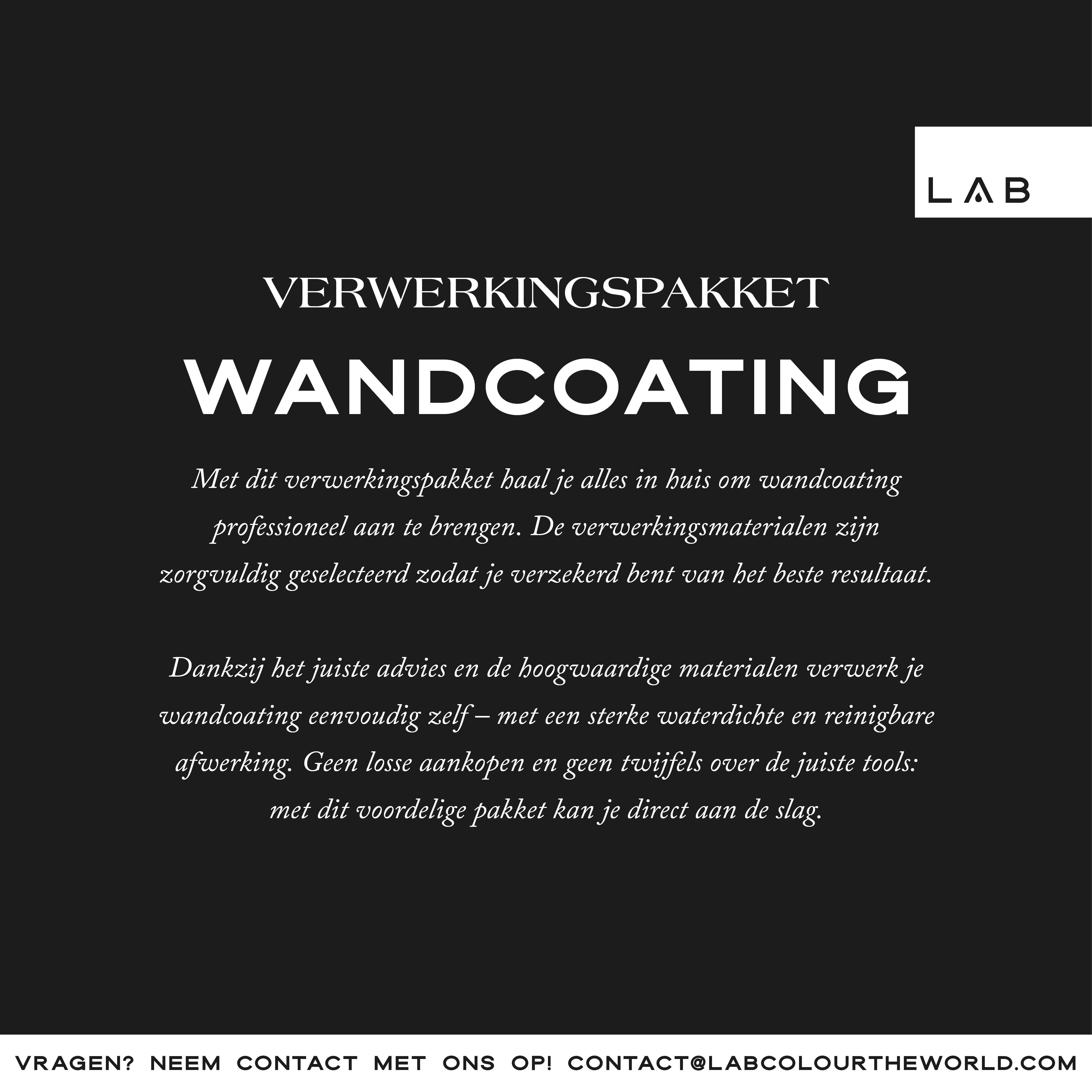 Wall coating processing package