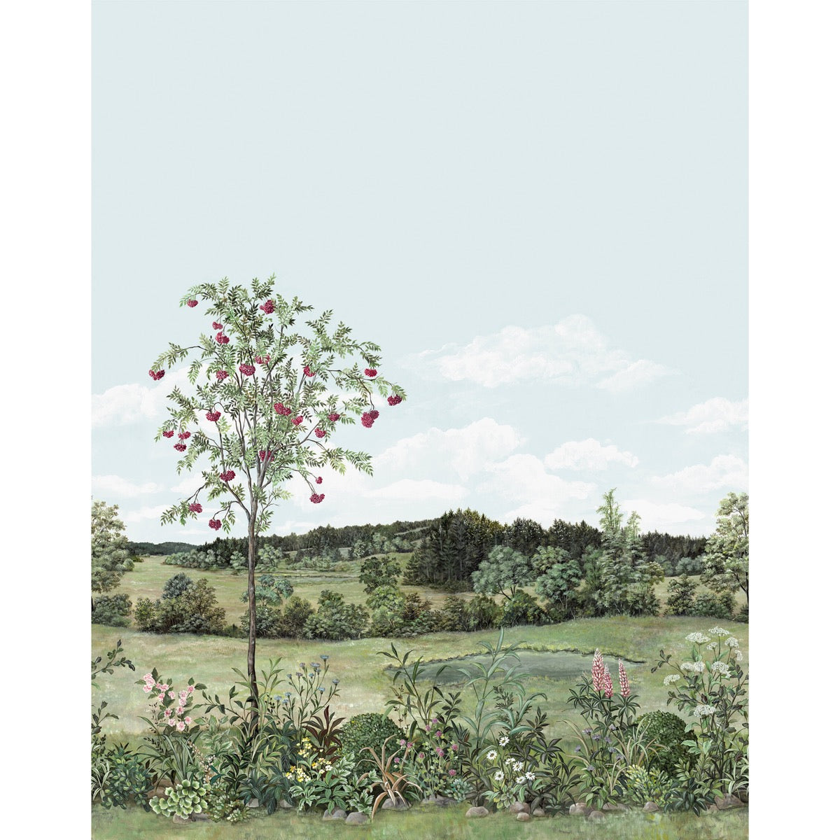 Nobilis Sorbier Des Oiseaux Behang MHP50