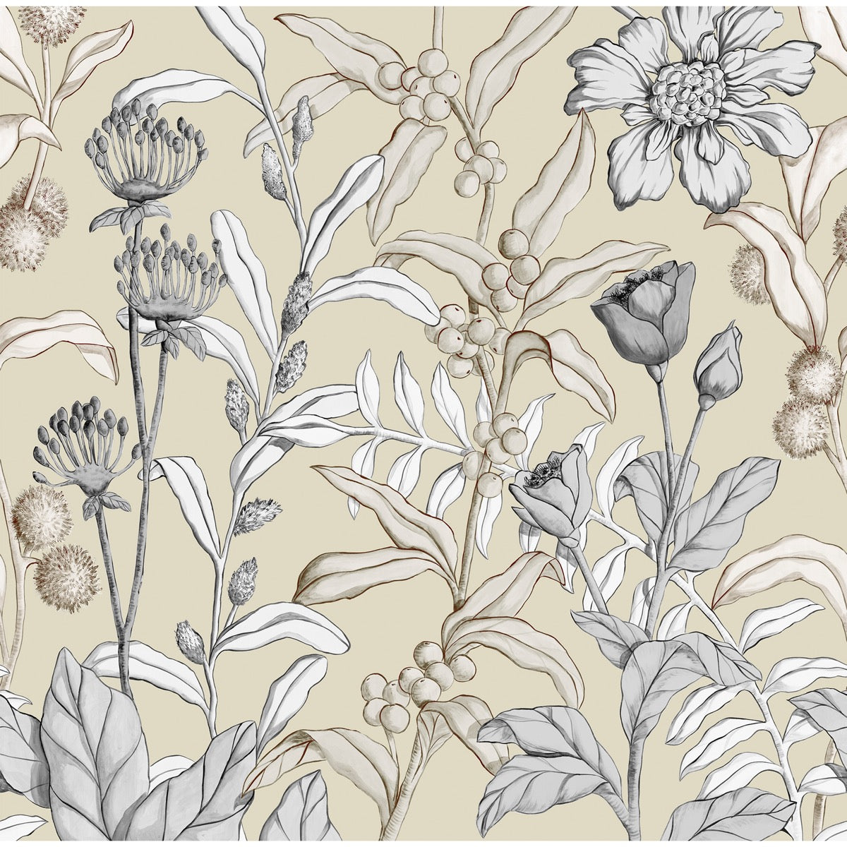 Nobilis Petals And Berries Behang MHP90