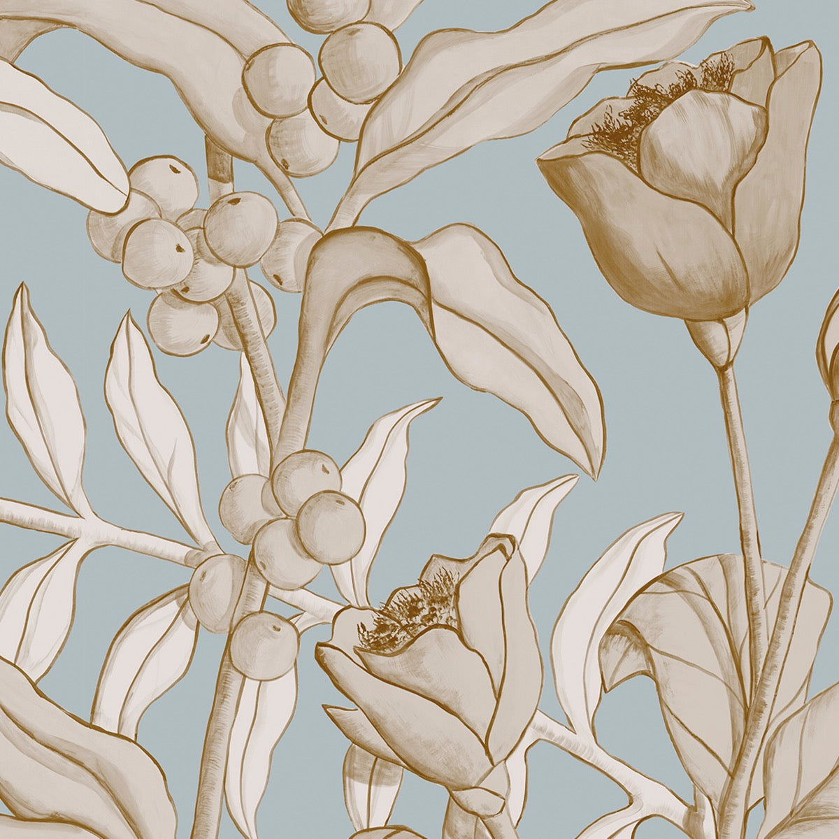 Nobilis Petals And Berries Behang MHP91