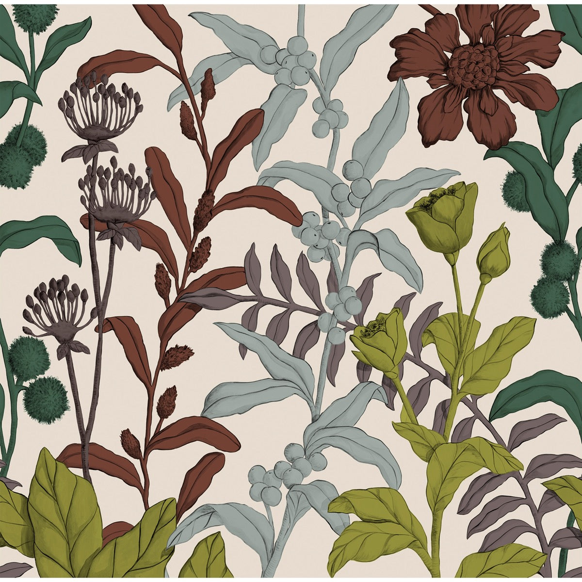 Nobilis Petals And Berries Behang MHP92
