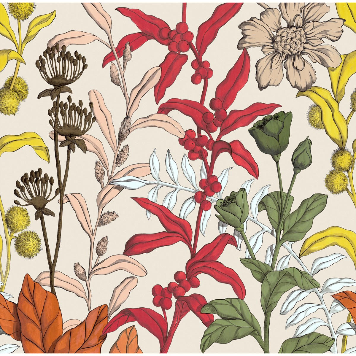Nobilis Petals And Berries Behang MHP93