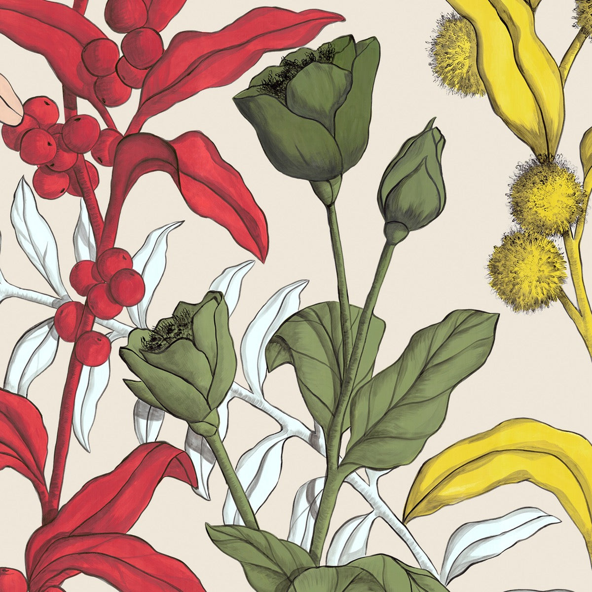 Nobilis Petals And Berries Behang MHP93