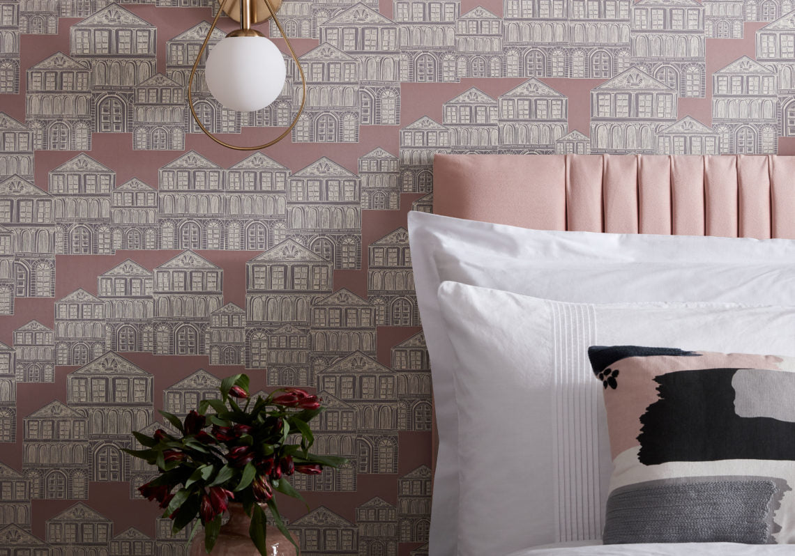 1838 Wallcoverings Maison Behang 1907-137-02 - Rose Pink