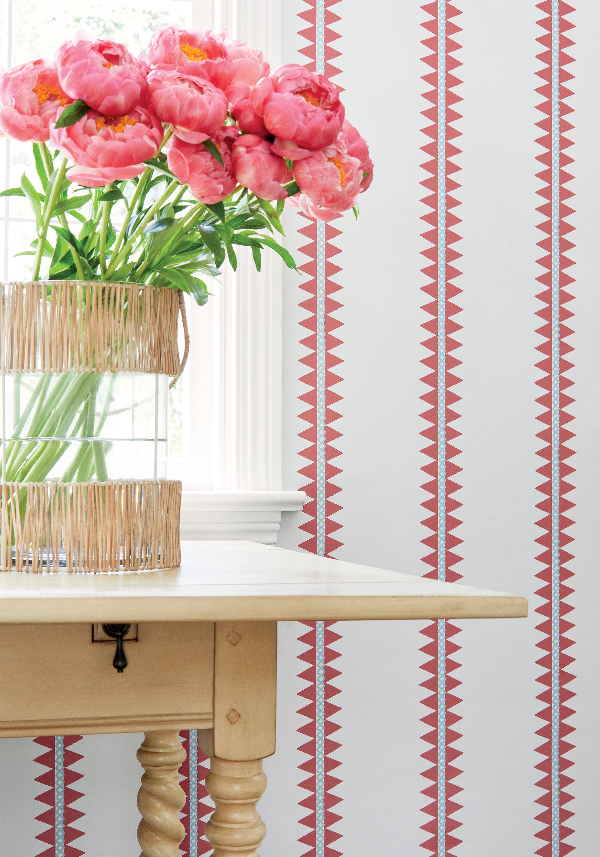 Thibaut Mesa Reno Stripe Behang T13245 - sfeerbeeld