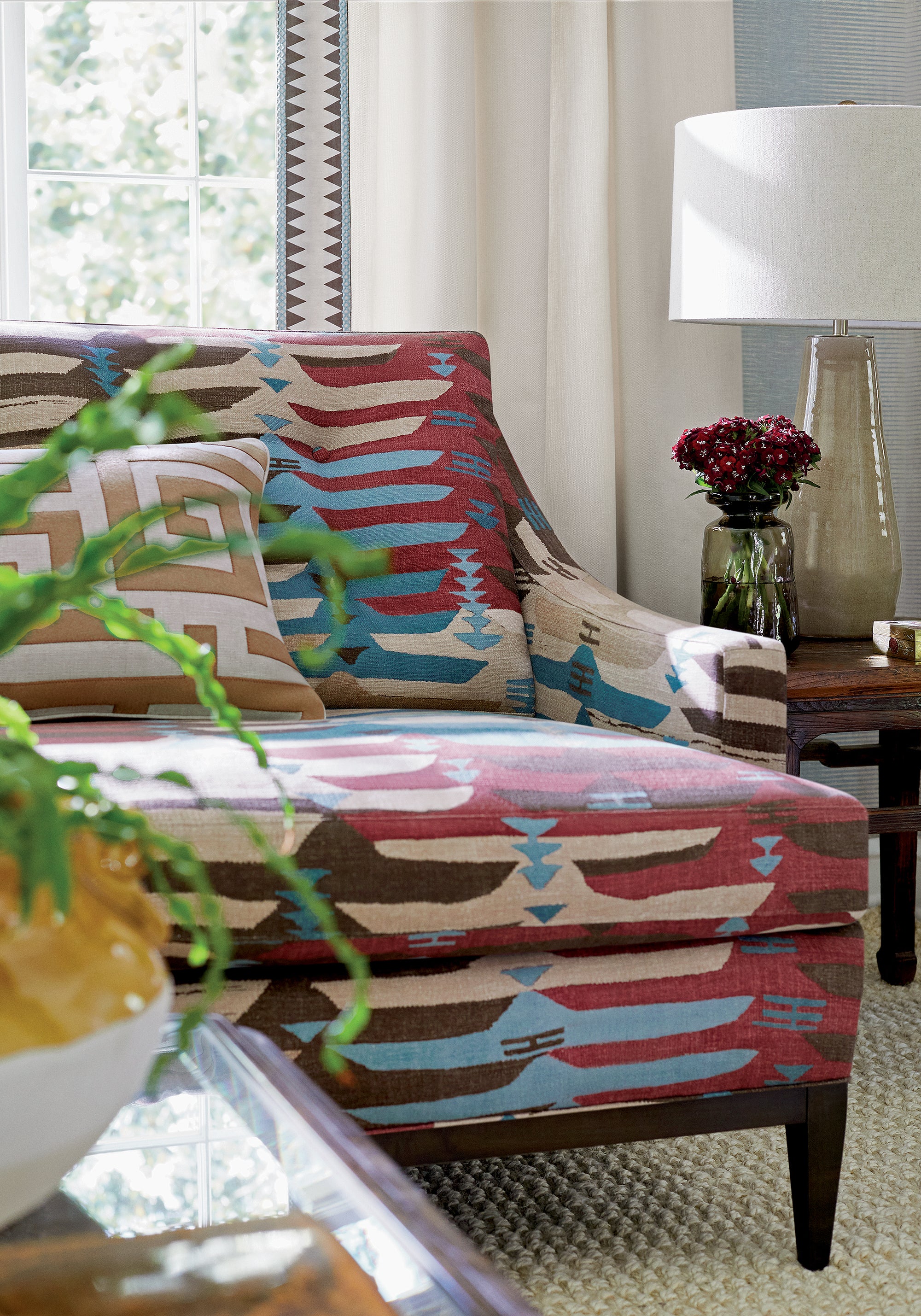 Thibaut Mesa Bozeman Stripe Behang T13260 - sfeerbeeld