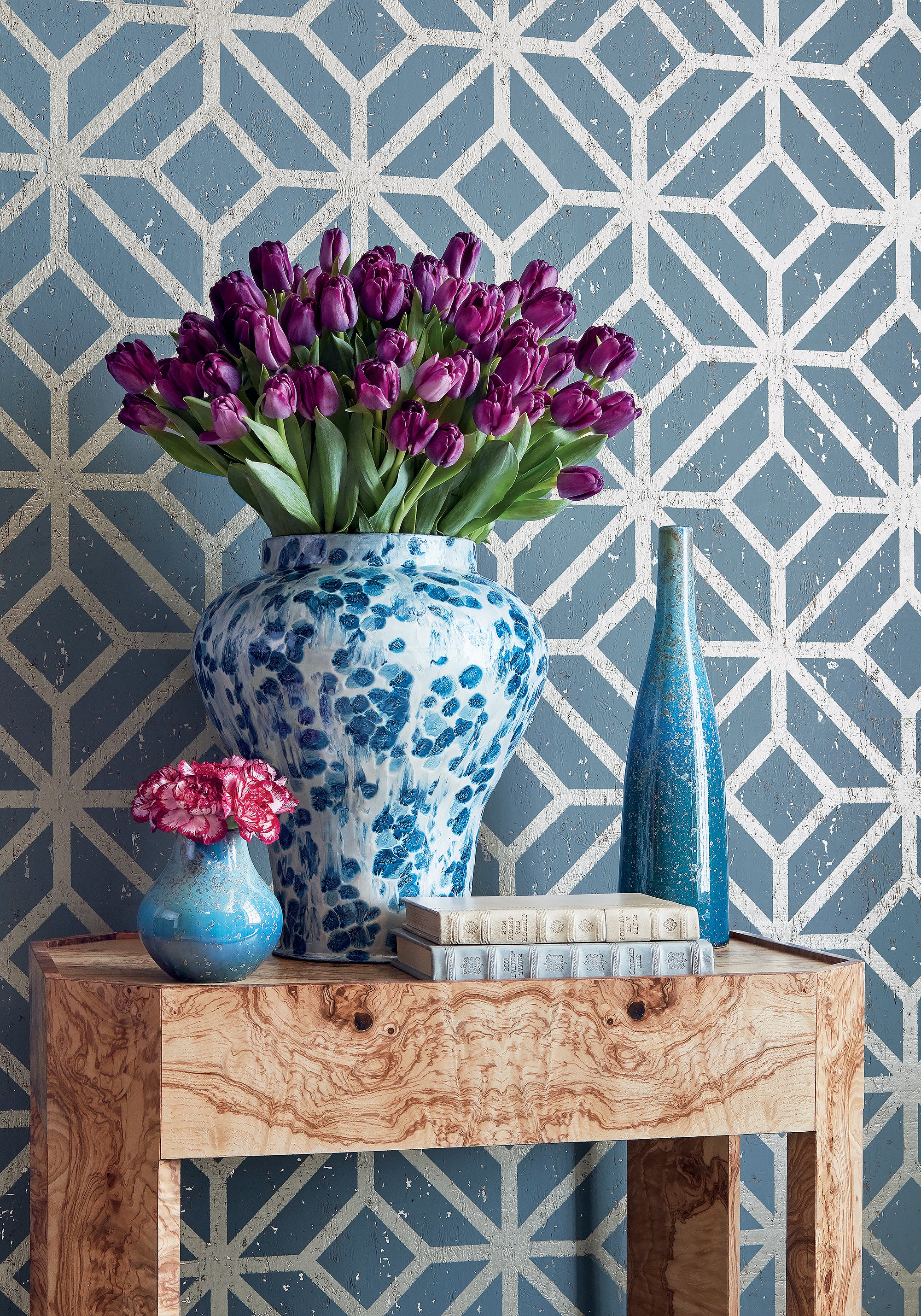 Thibaut Modern Resource 2 Mamora Trellis Cork Behang T10415 - sfeerbeeld