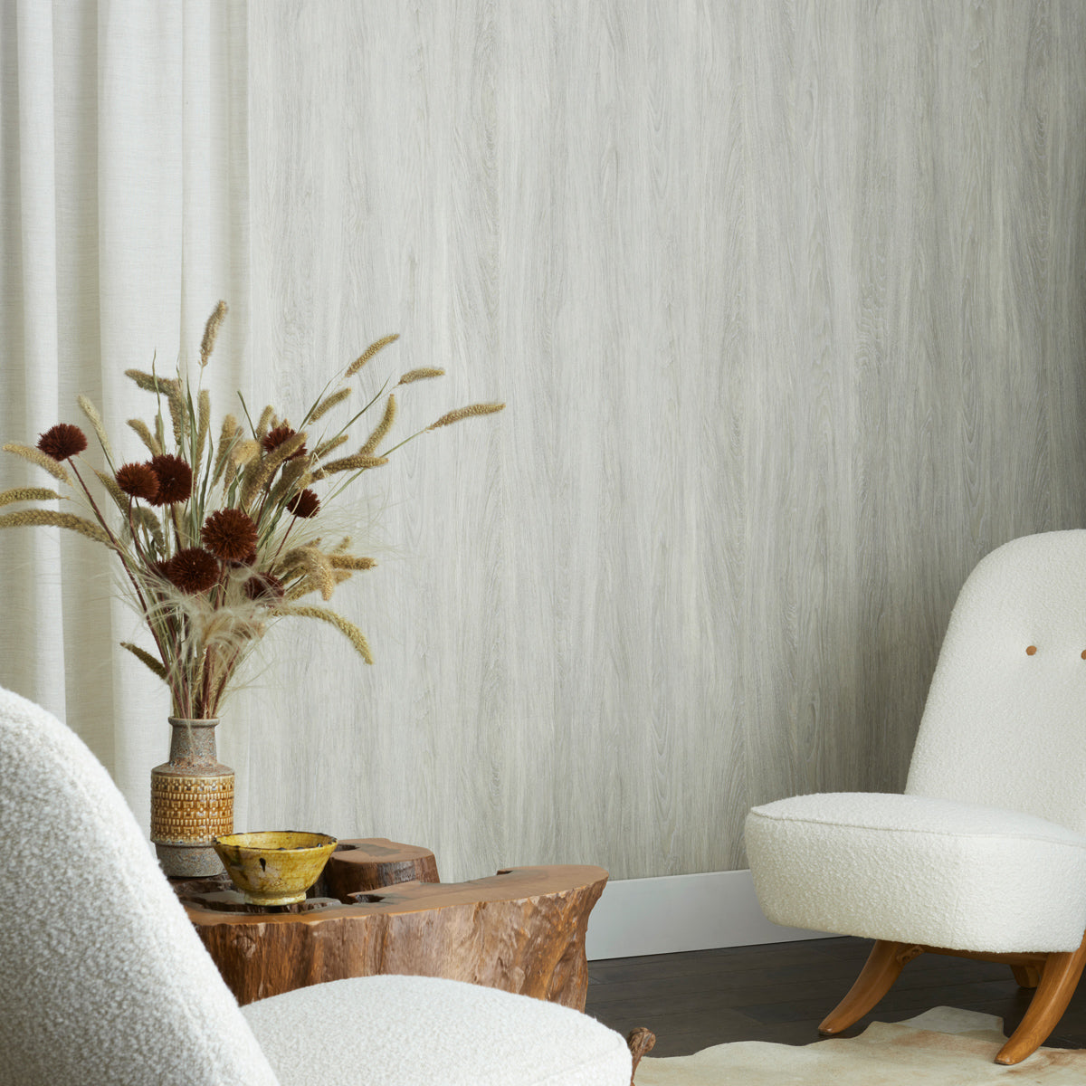 Nobilis Grand Chêne Gris Behang PBS35