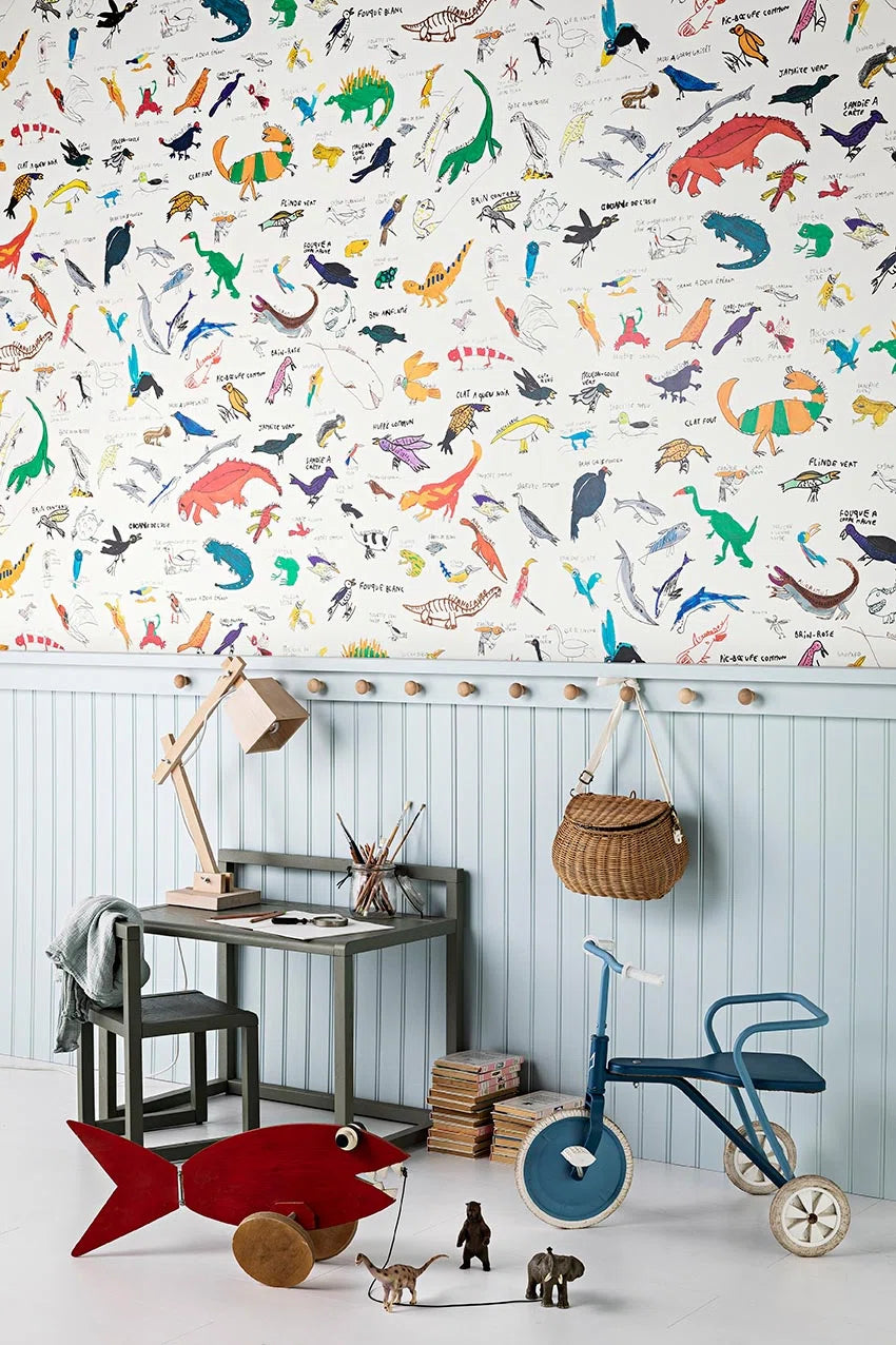 Pierre Frey Encyclopedie Behang FP818001 - LAB COLOUR THE WORLD