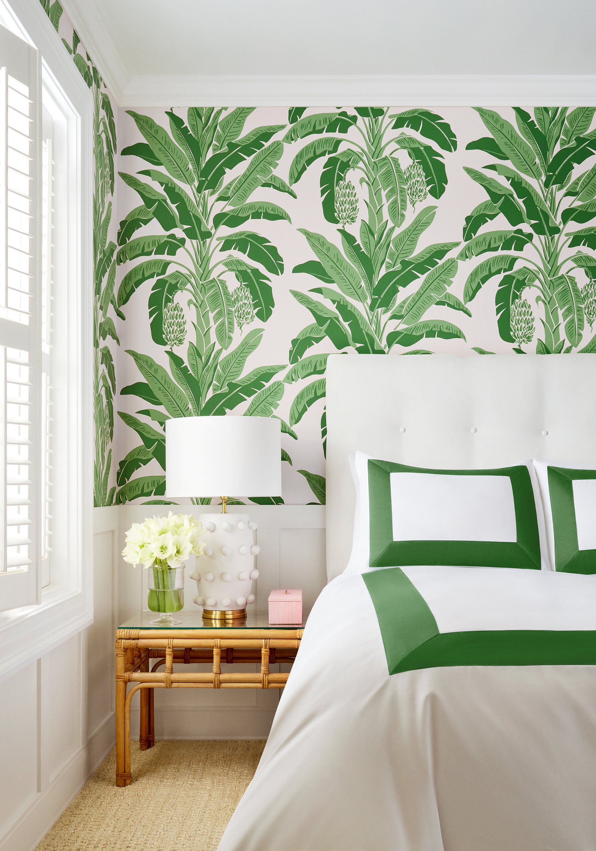 Thibaut Palm Grove Banana Tree Behang T13917 - sfeerbeeld