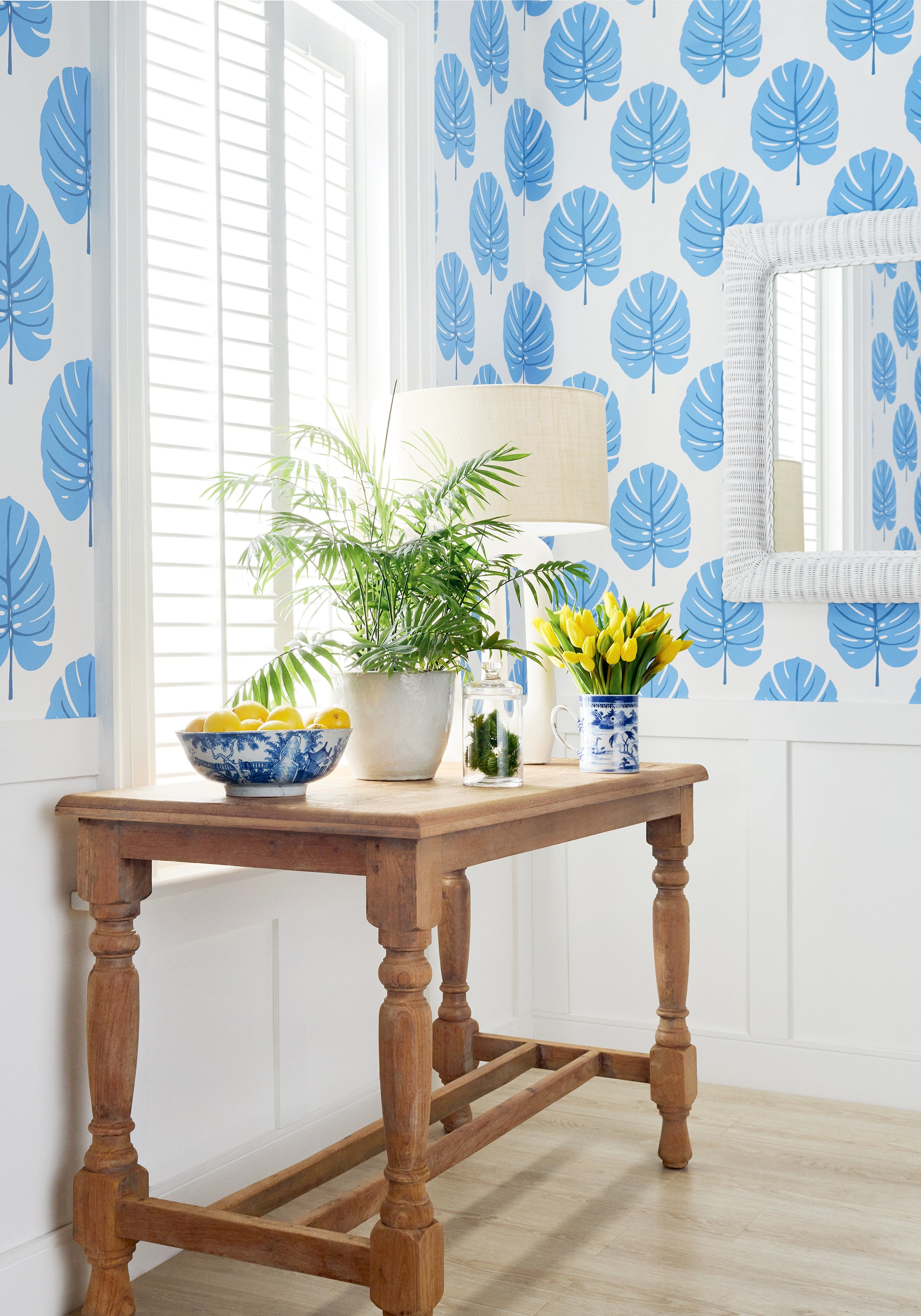 Thibaut Palm Grove Monstera Behang T13953 - sfeerbeeld