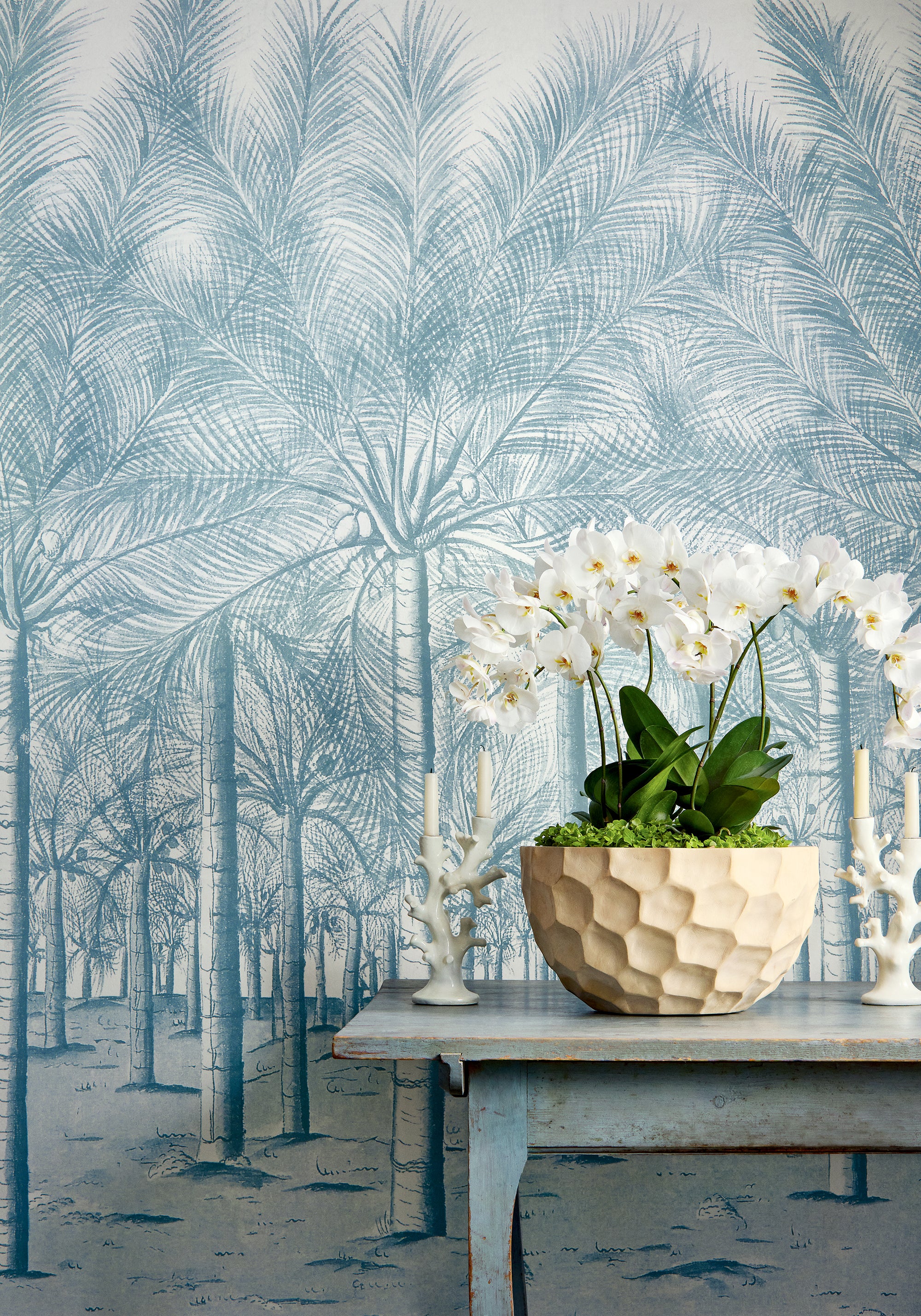 Thibaut Palm Grove Palm Grove Mural Behang TM13949 - sfeerbeeld