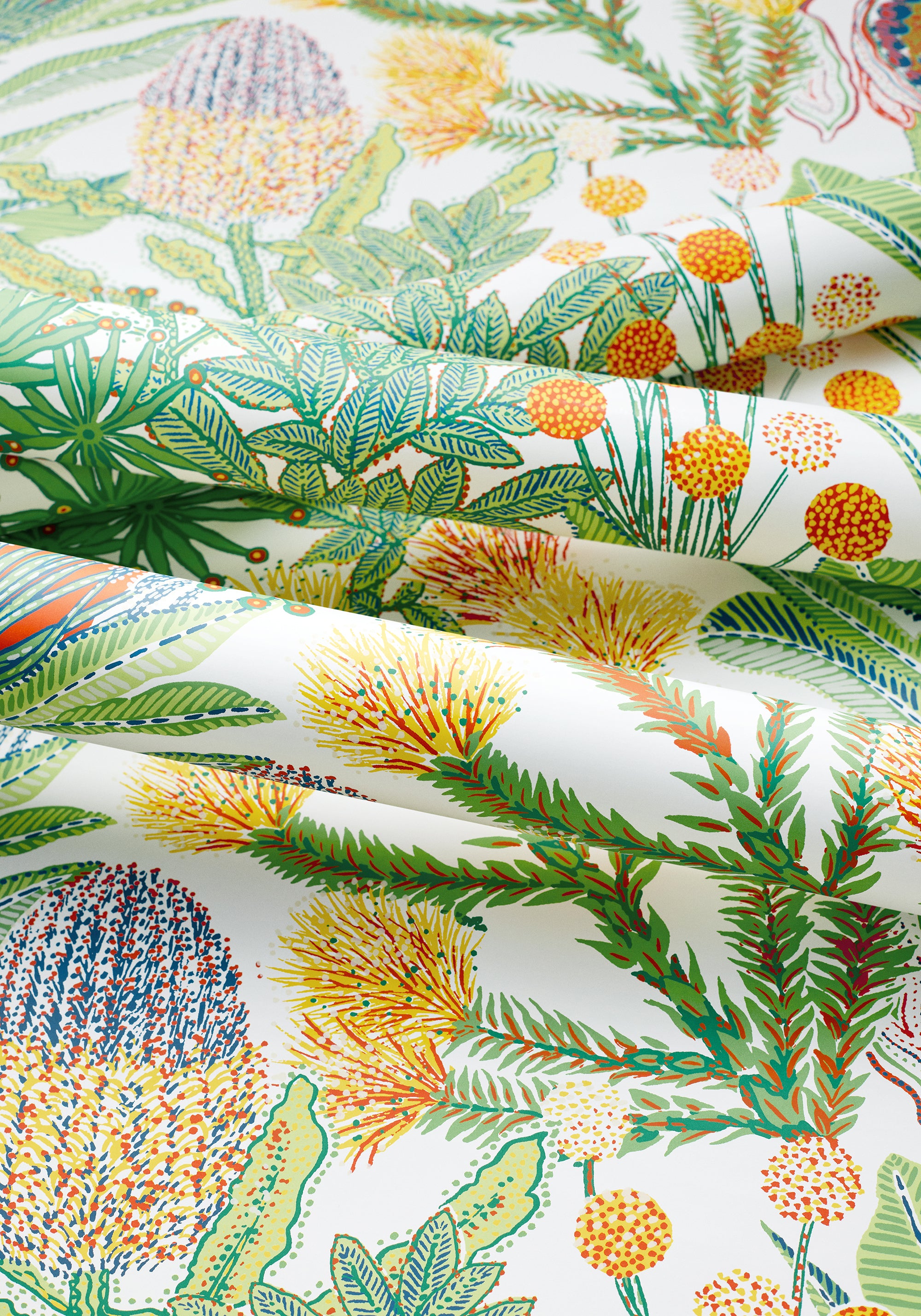 Thibaut Palm Grove Protea Behang T13921 - sfeerbeeld
