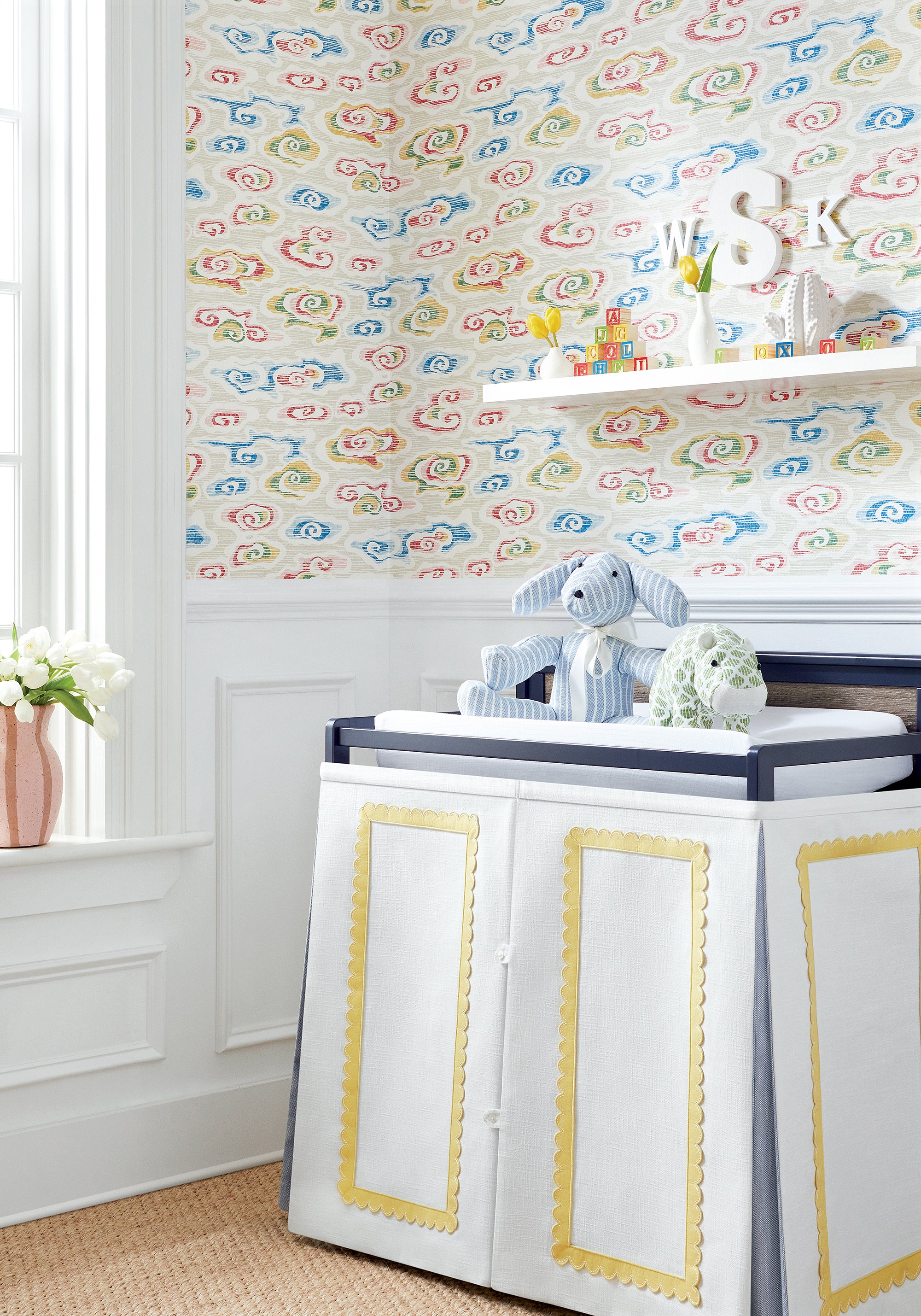 Thibaut Pavilion Clear Clouds Behang T13319 - sfeerbeeld