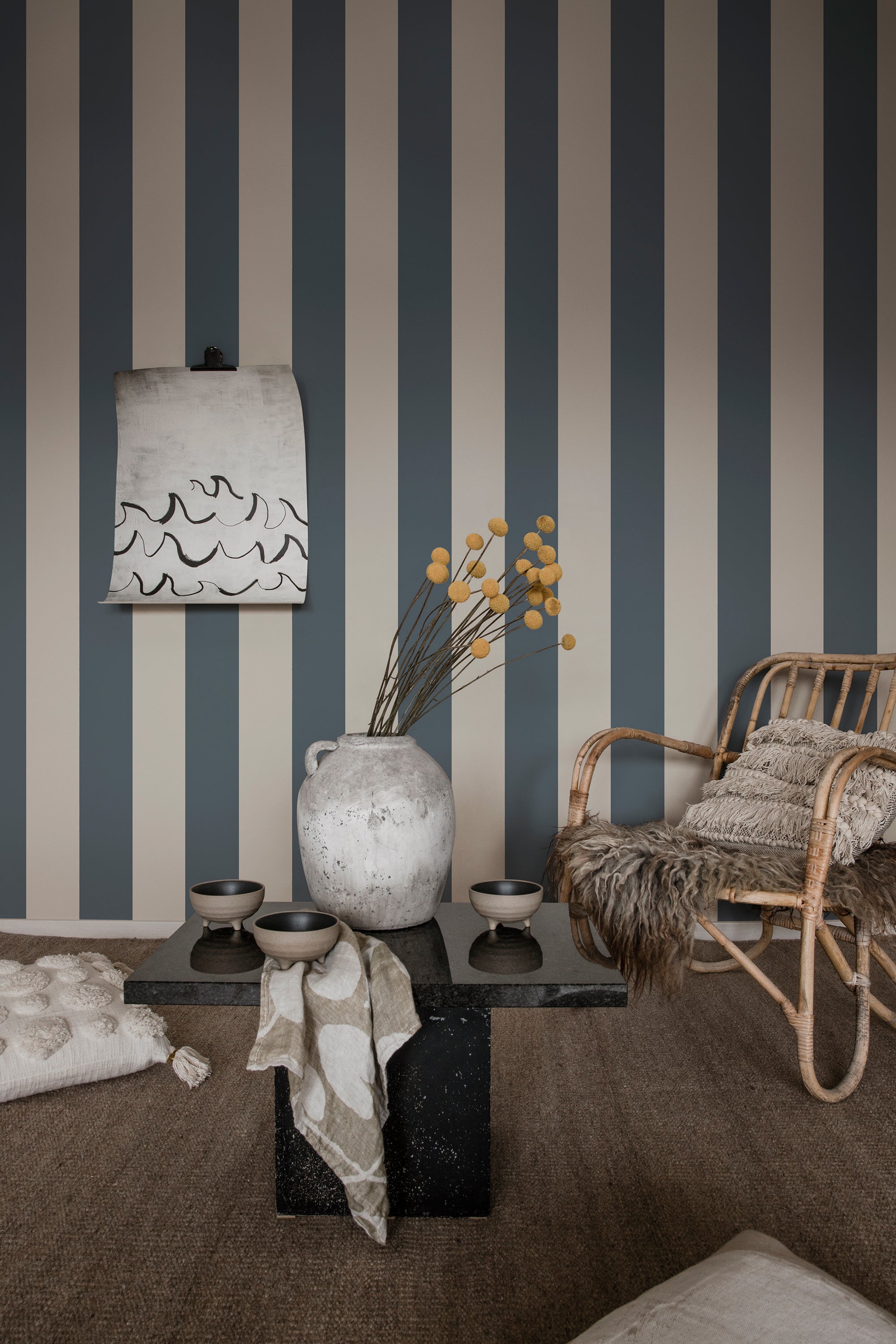 Sandberg Magnus Behang S10105 - Indigo Blue
