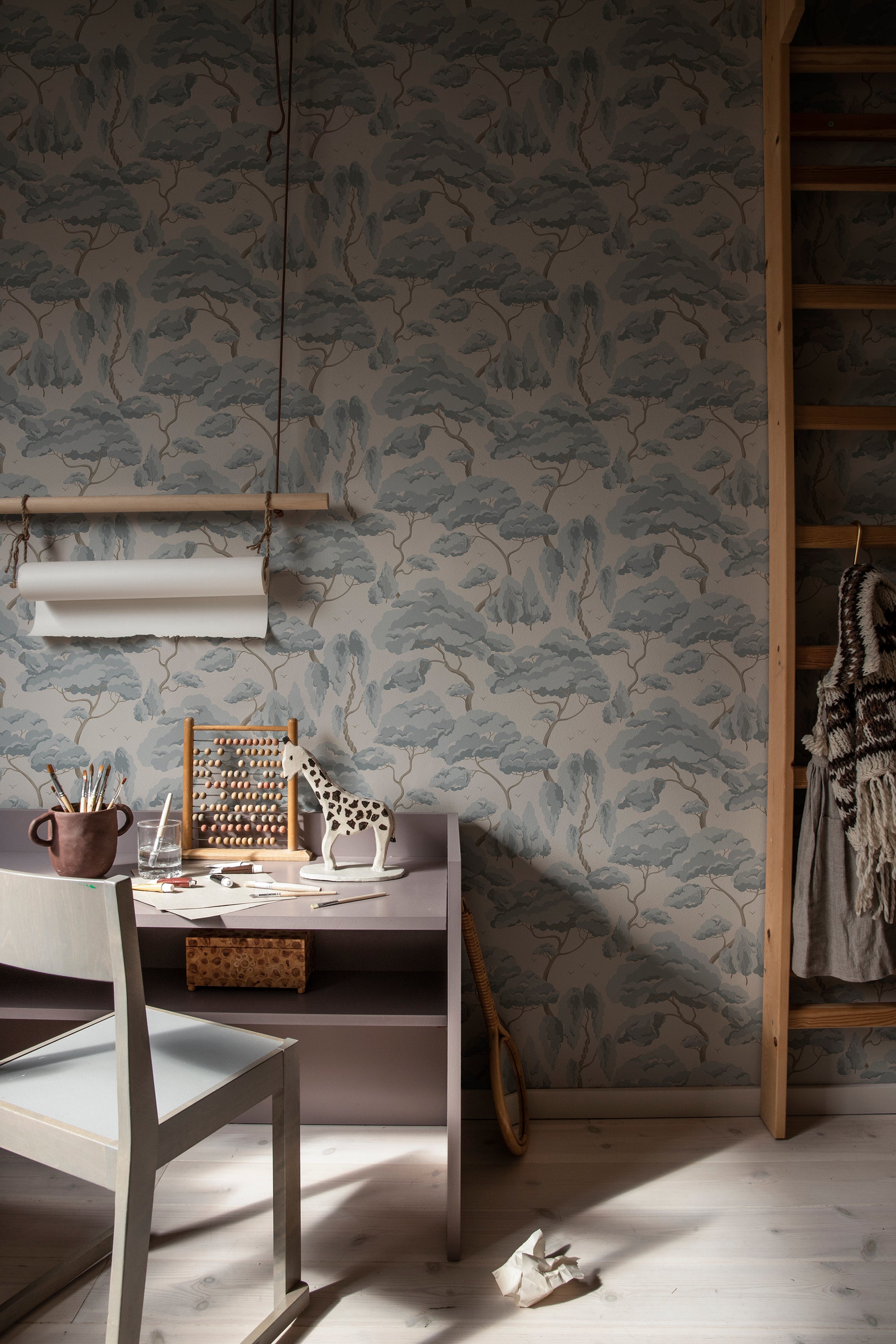 Sandberg Kristoffer Behang S10125 - Misty Blue
