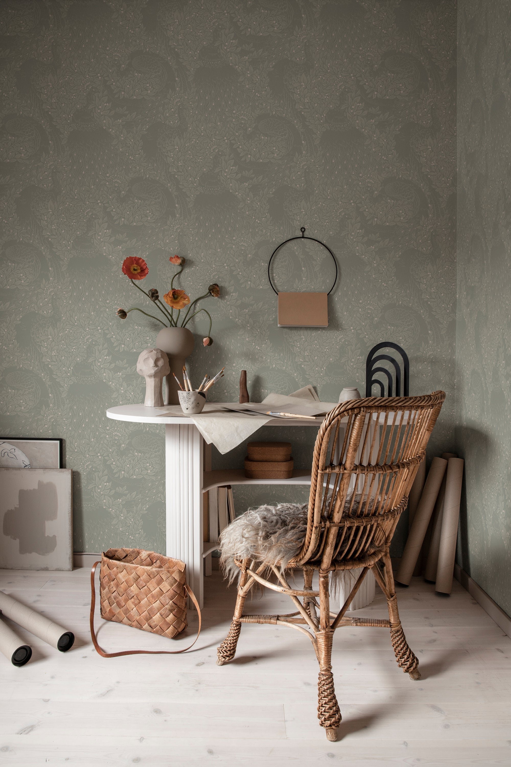 Sandberg Evelina Behang S10127 - Sage Green