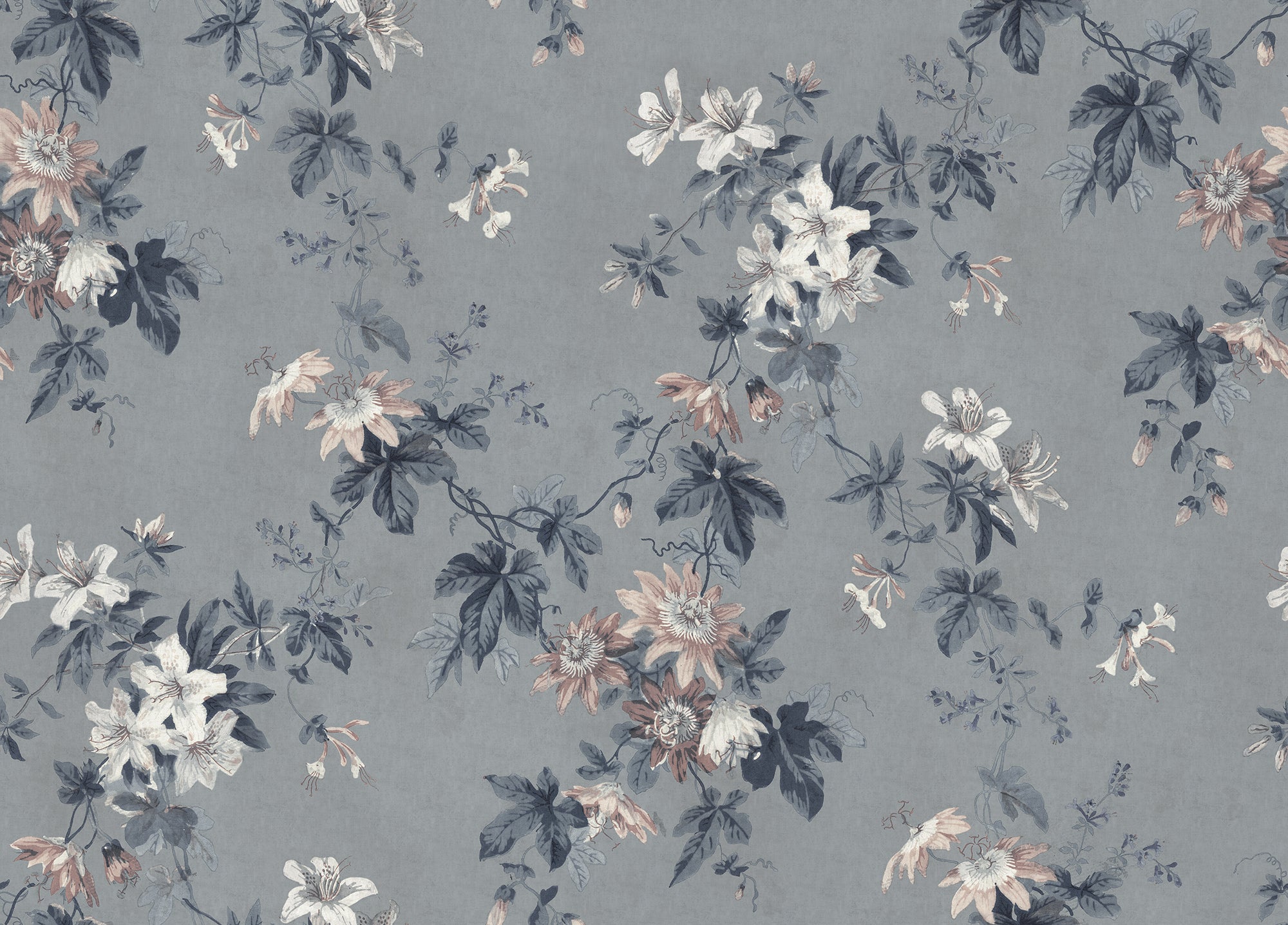 Sandberg Faded Passion Behang S10133 - Misty Blue